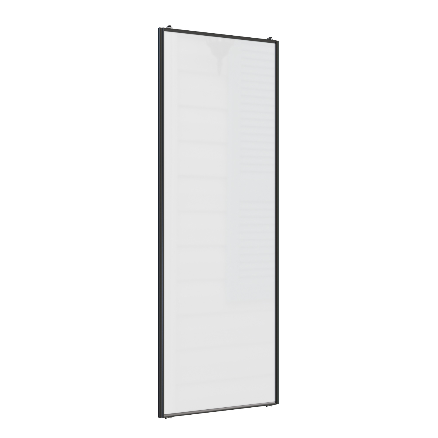 Изображение товара Дверь для шкафа-купе Найди Lite 90.40x225.50x3 см сталь цвет белый/черный матовый