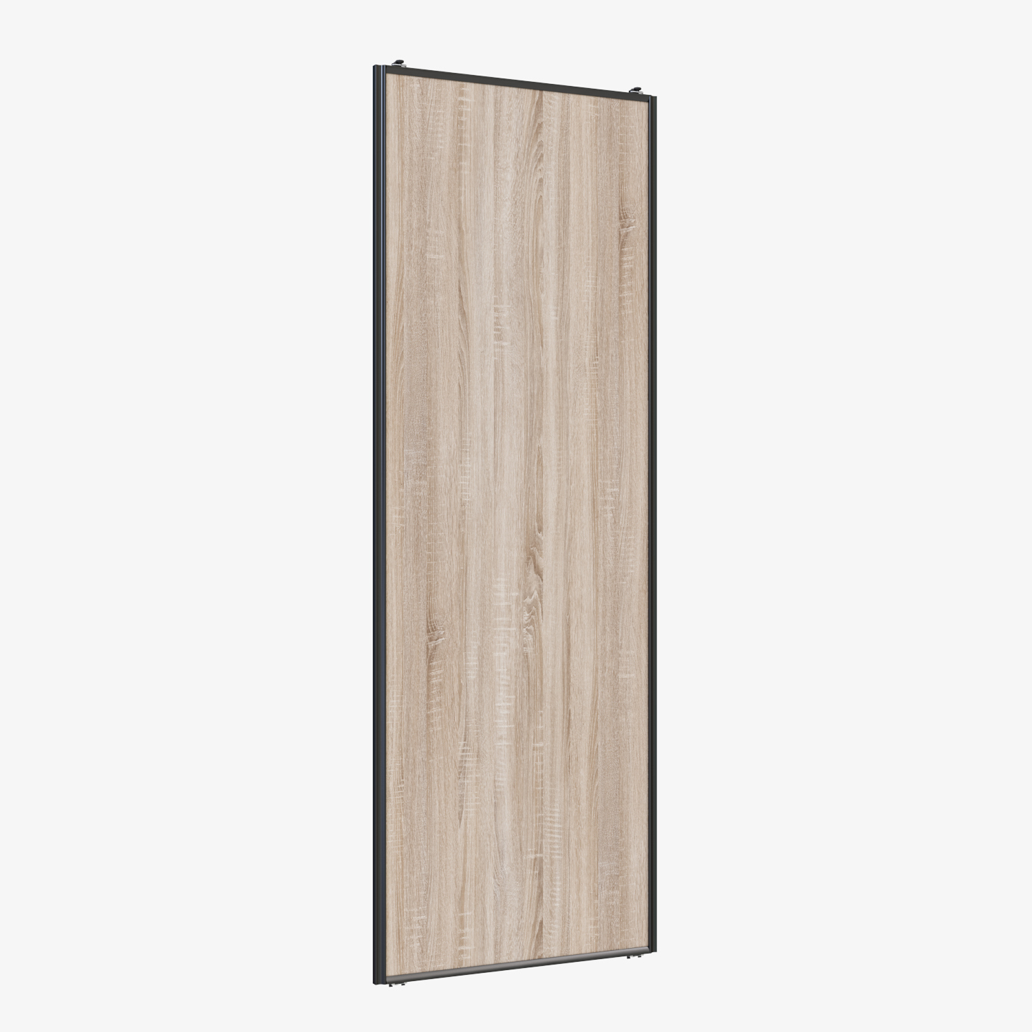 Изображение товара Дверь для шкафа-купе Найди Lite 70.40x245.50x3 см сталь цвет черный матовый/дуб сонома