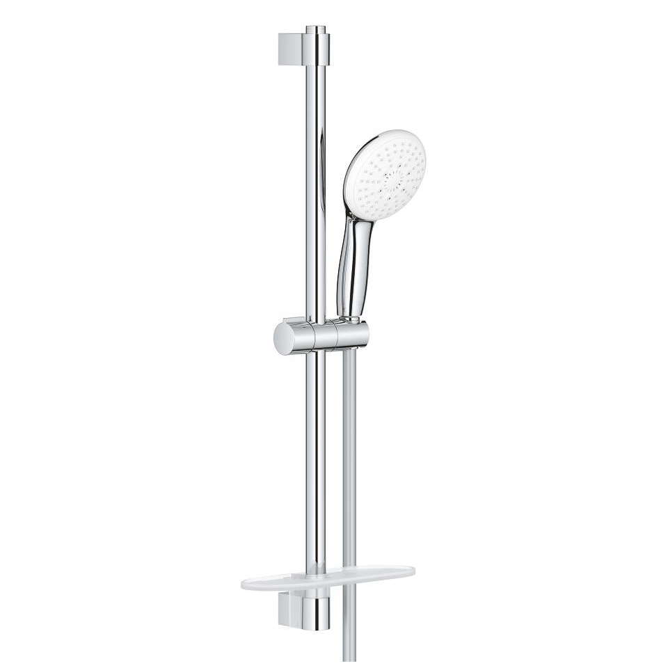 Изображение товара Душевой набор GROHE Tempesta 110 27600003 3jet со штангой 60 см и полочкой цвет хром Изображение товара Душевой набор GROHE Tempesta 110 27600003 3jet со штангой 60 см и полочкой цвет хром