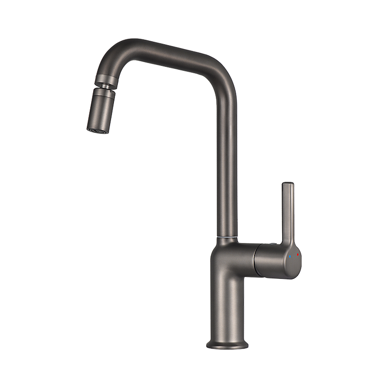 Изображение товара Смеситель для кухни Osgard HAVET аэратор с изменяемым углом наклона поворотный излив 24.3 см цвет графит