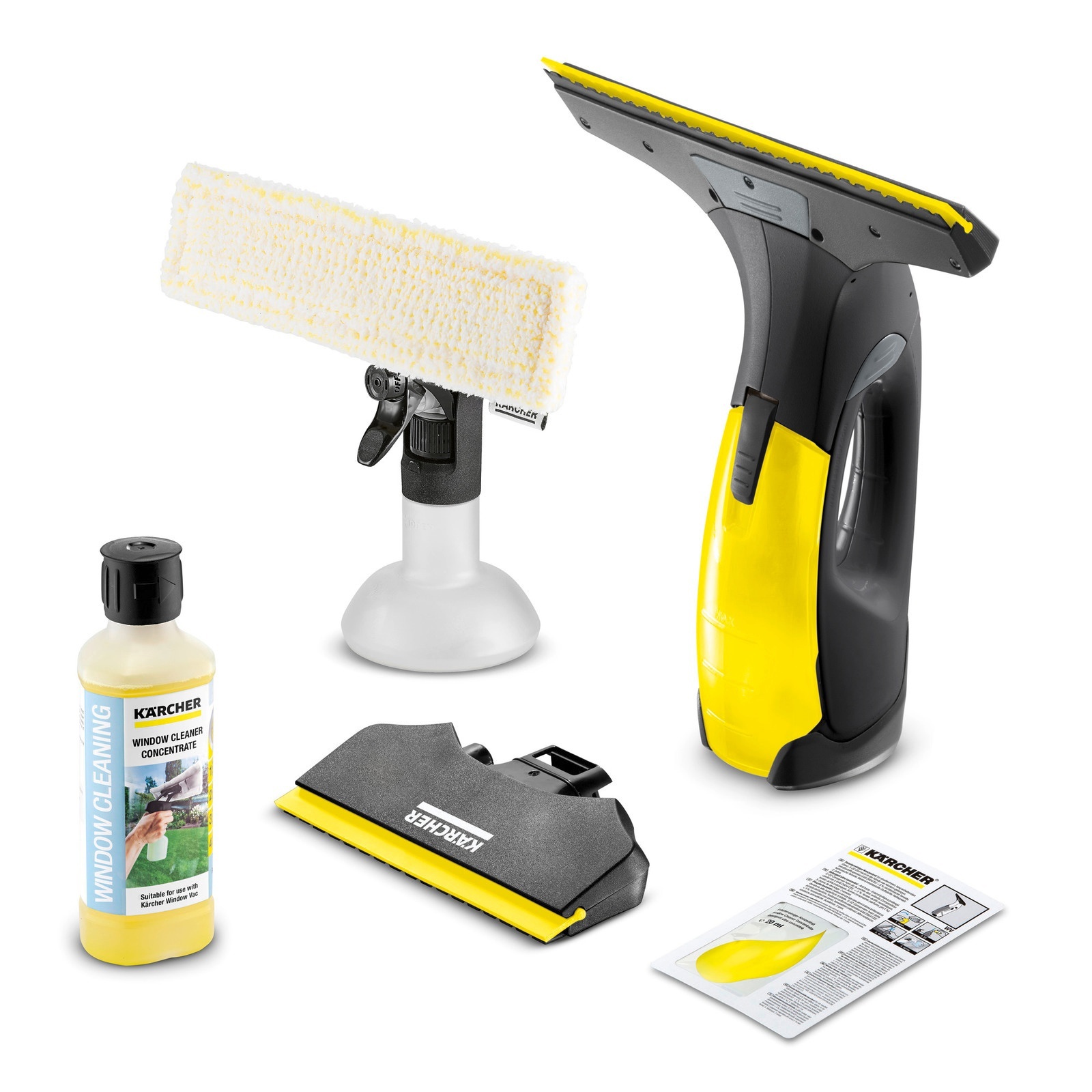 Изображение товара Аккумуляторный стеклоочиститель Karcher WV 2 Black LE узкая насадка