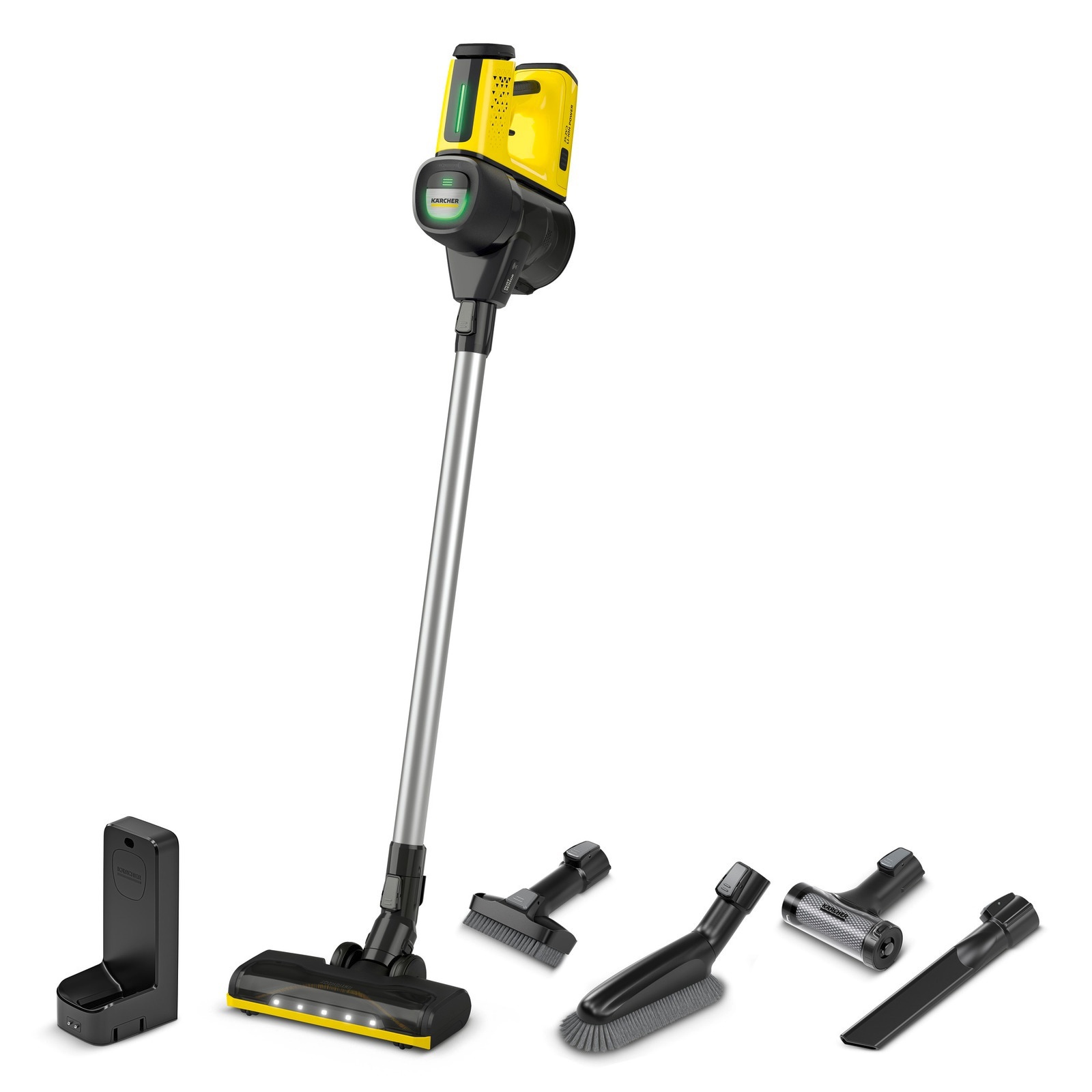 Изображение товара Вертикальный аккумуляторный пылесос Karcher VC 7 Cordless yourMax 350 Вт светодиодной подсветкой