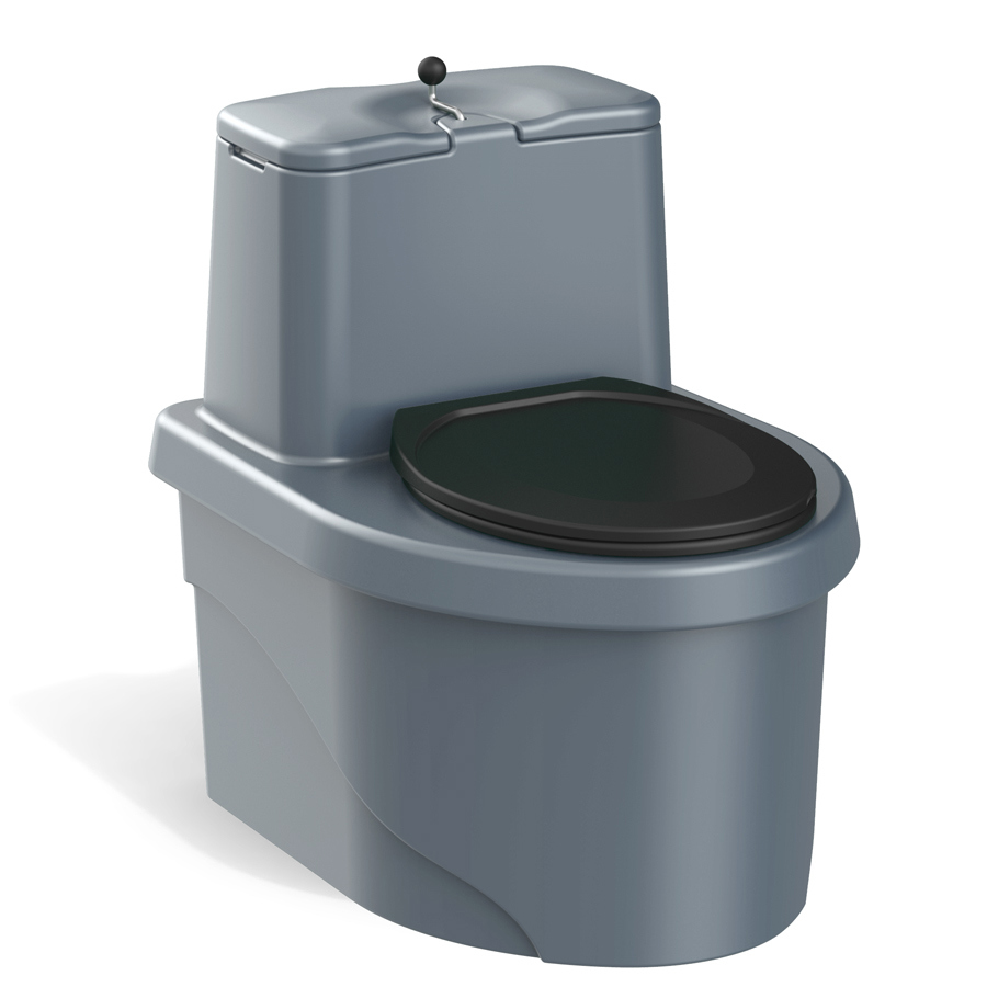 Изображение товара Торфяной туалет Polimer Group DTS10 Роса цвет темно-серый 130 л