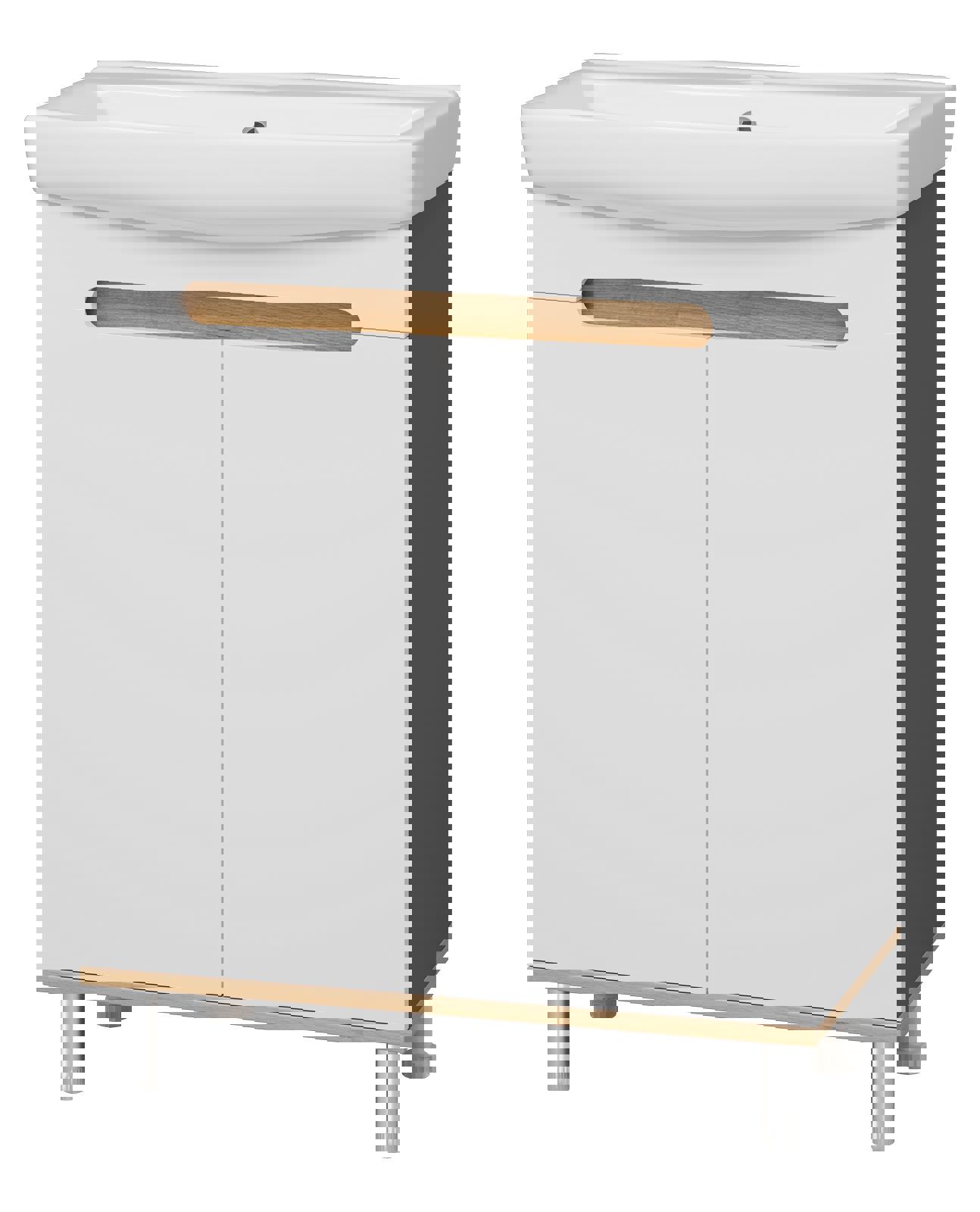 Изображение товара Тумба под раковину напольная Misty УТ000023177 66см цвет серый