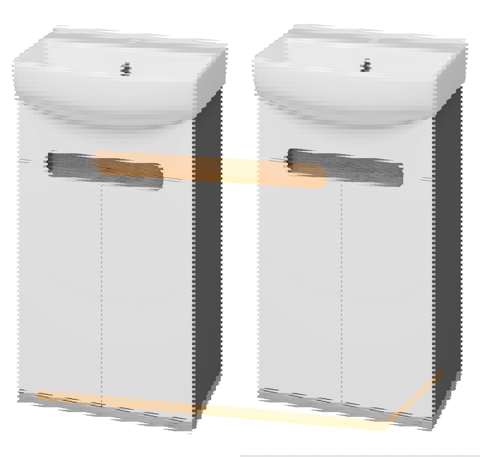 Изображение товара Тумба под раковину Misty УТ000023184 56см с раковиной белая