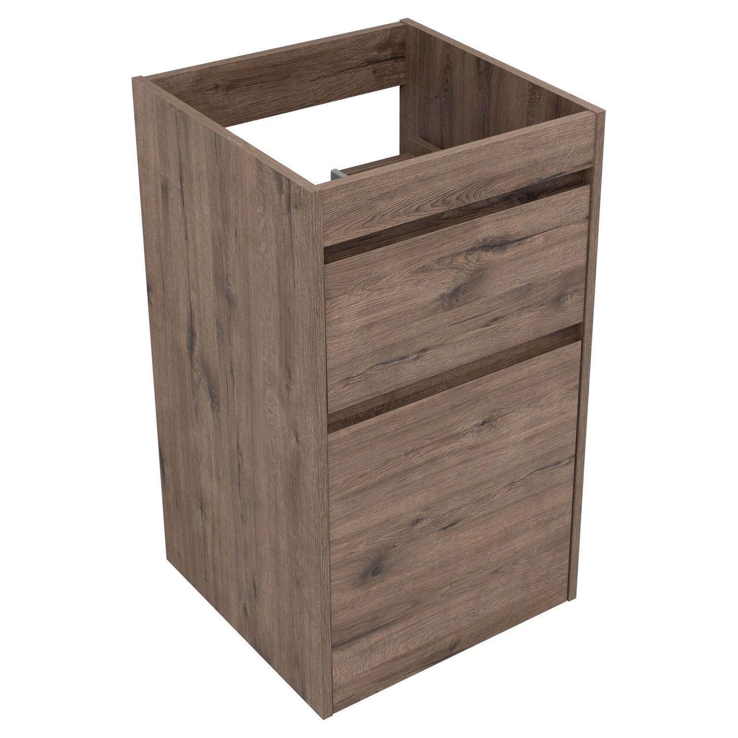 Изображение товара Тумба под раковину Aquanet 48см коричневая без раковины напольная с ящиками