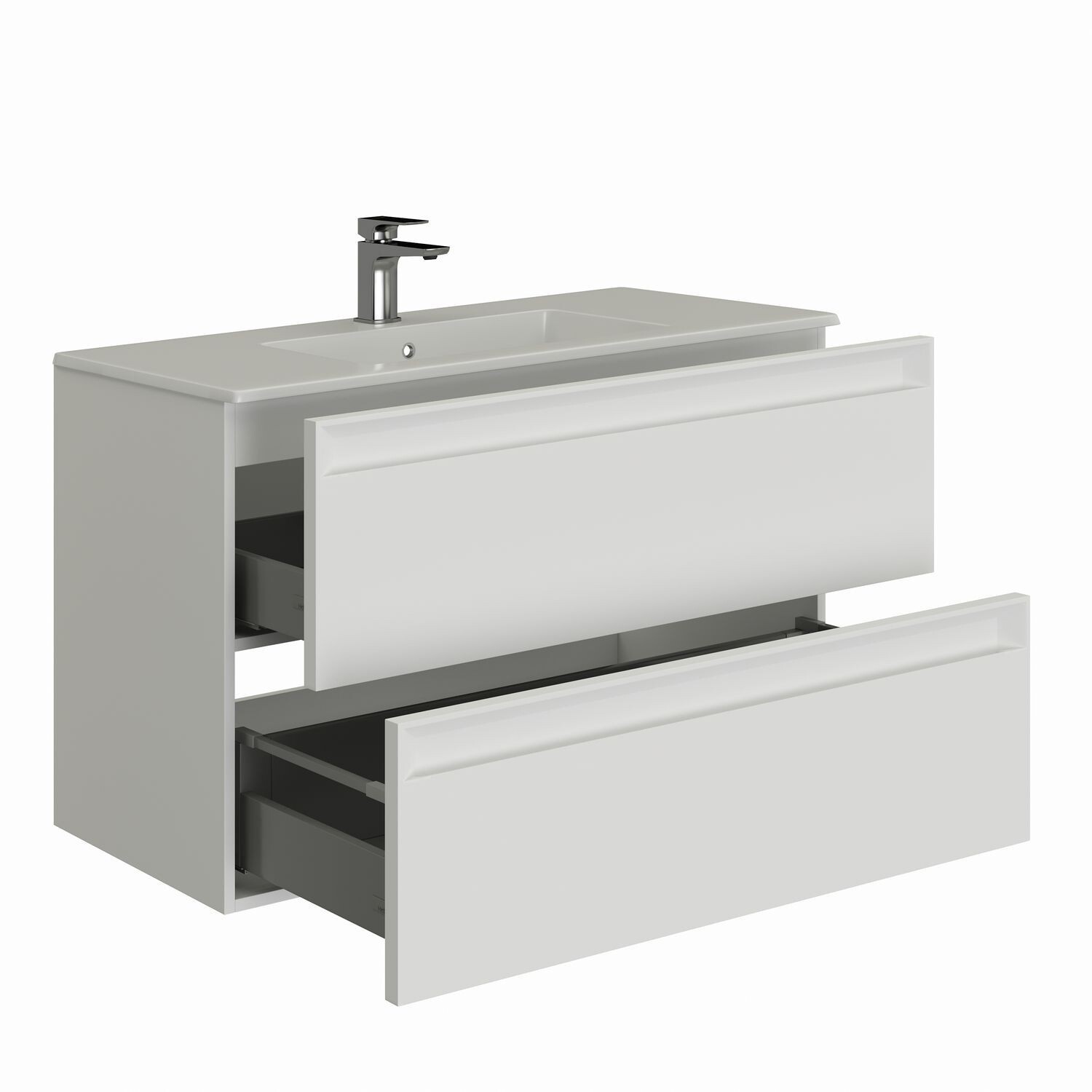 Изображение товара Тумба под раковину Allen brau 00334013 60 см белая для ванной комнаты