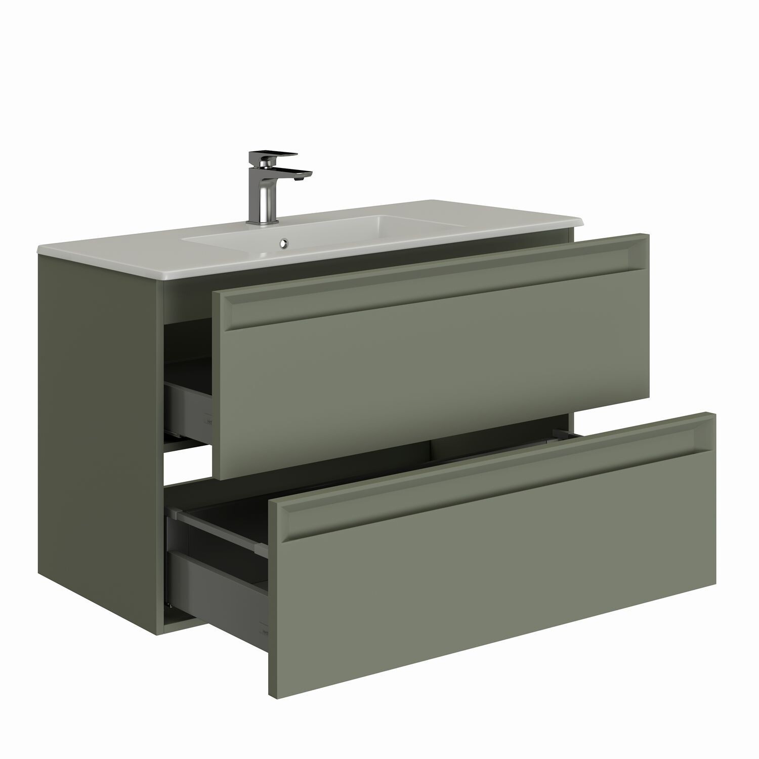 Изображение товара Тумба под раковину напольная Allen brau 00334010 60 см зеленая