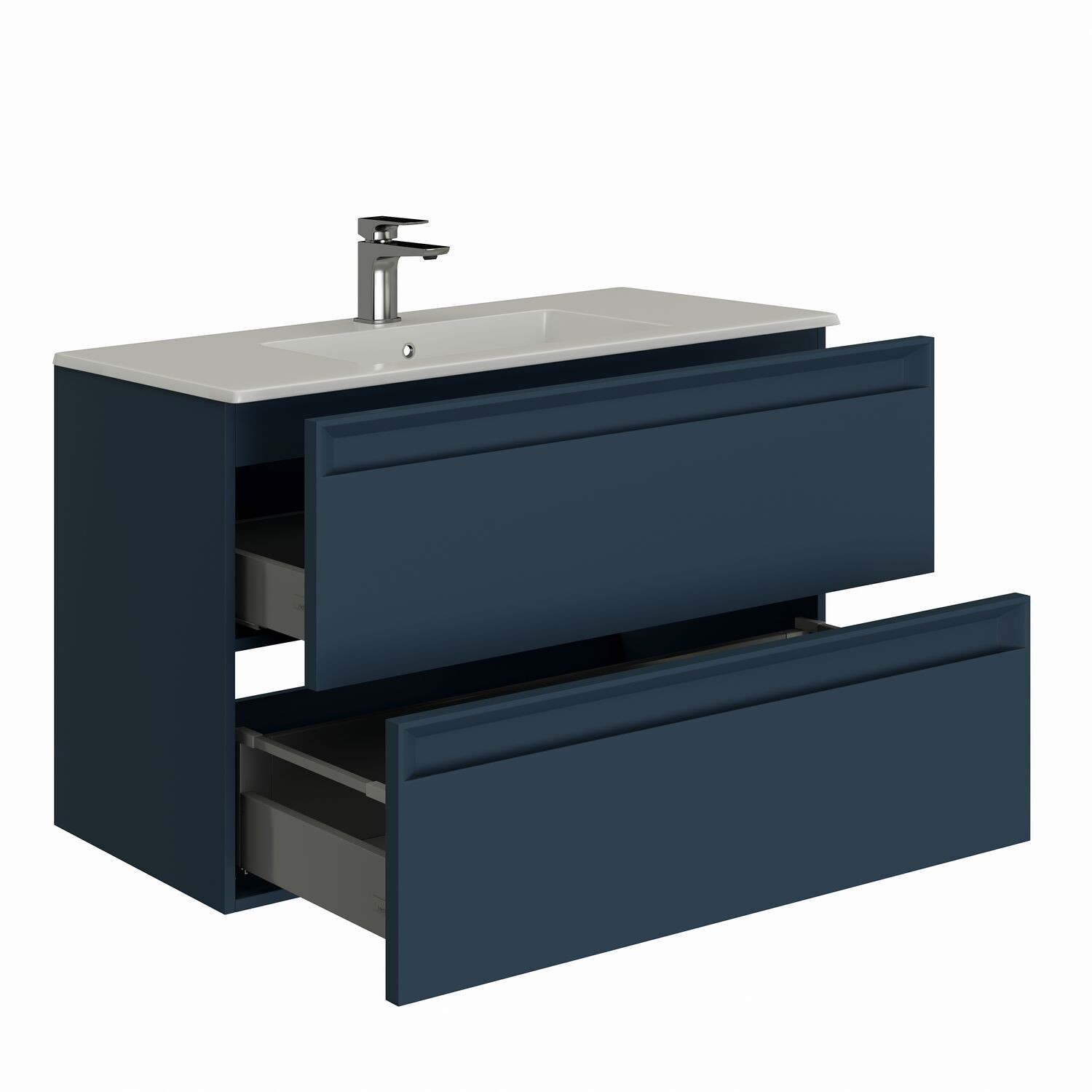 Изображение товара Тумба под раковину Allen brau 00334008 60 см синий мебель для ванной