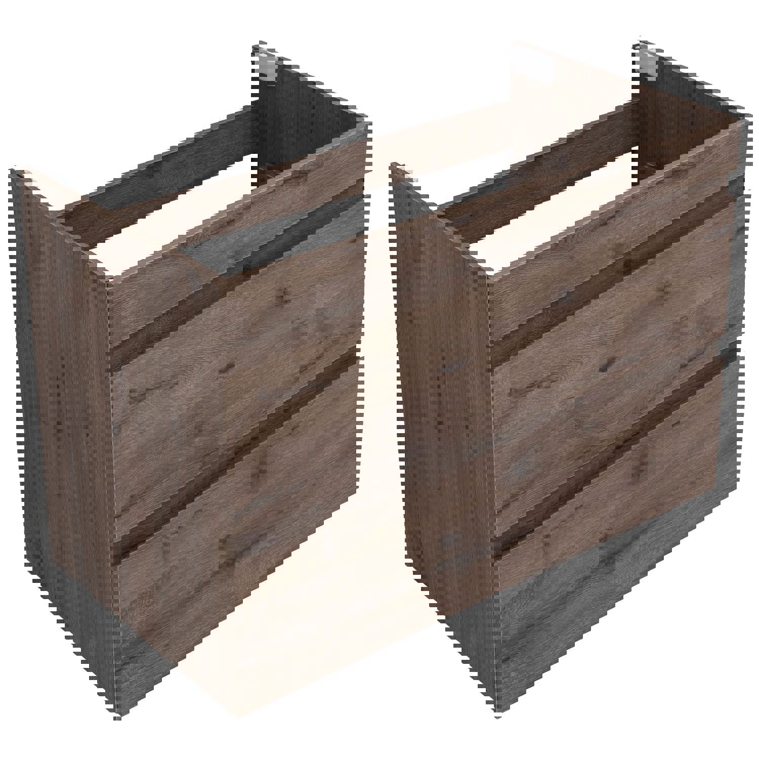 Изображение товара Тумба под раковину Aquanet 89 см коричневая с ящиками и доводчиком