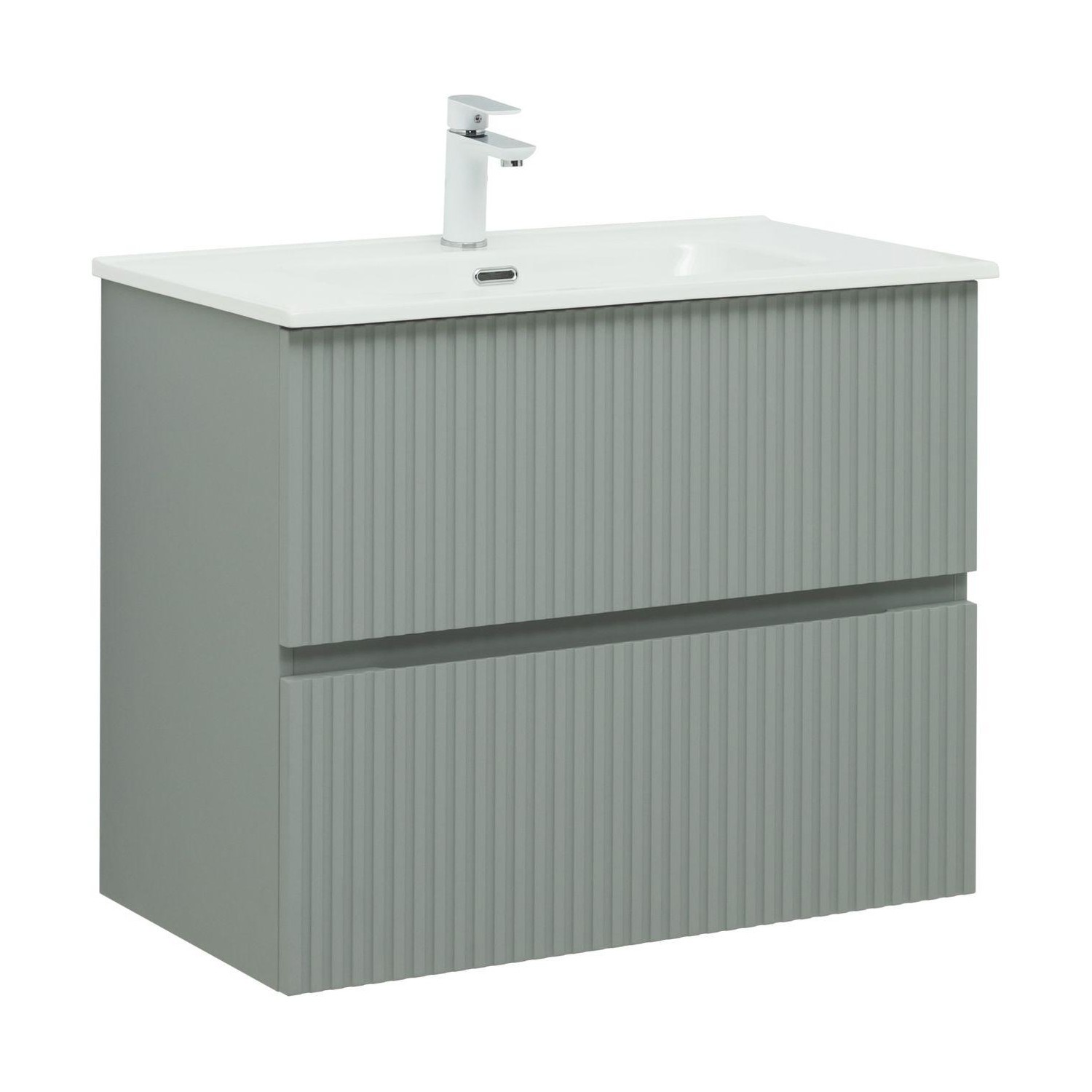 Изображение товара Тумба под раковину Aquanet Джейн 80 Мисти Грин Россия 79см подвесная