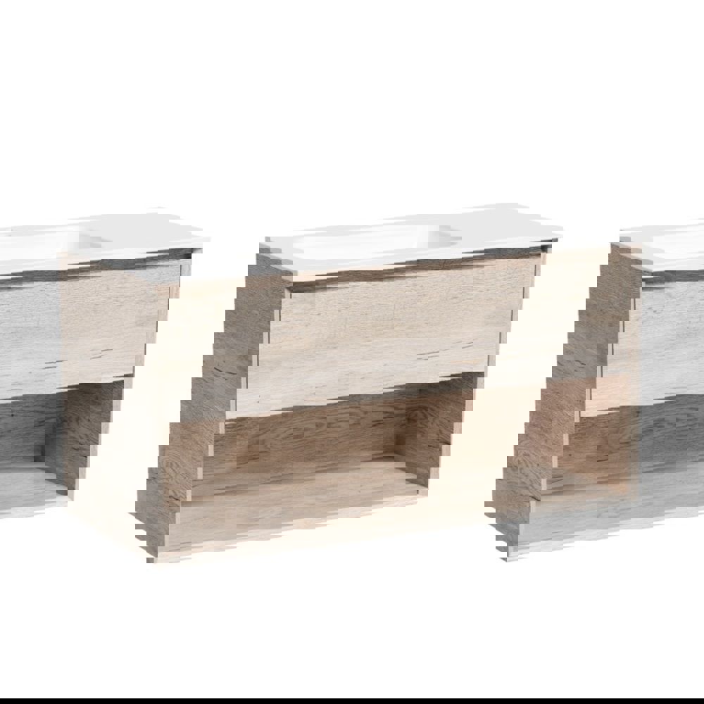 Изображение товара Тумба под раковину Sancos Marmi 1.0 левая 99.5 см коричневая