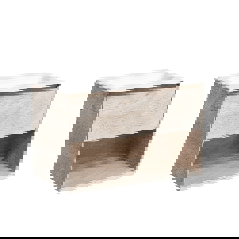 Изображение товара Тумба под раковину подвесная Sancos Mr1.080eg 79см цвет светло-коричневый