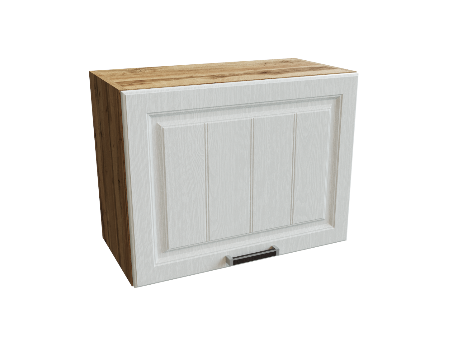 Изображение товара Навесной шкаф Прага горизонтальный 60x46 см белый дуб современный дизайн