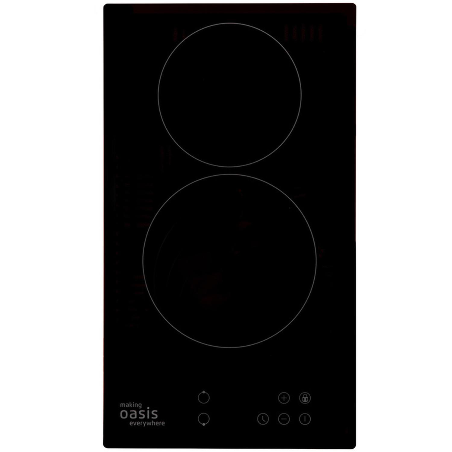 Изображение товара Электрическая встраиваемая варочная панель Oasis P-SBD 29 см 2 конфорки черная
