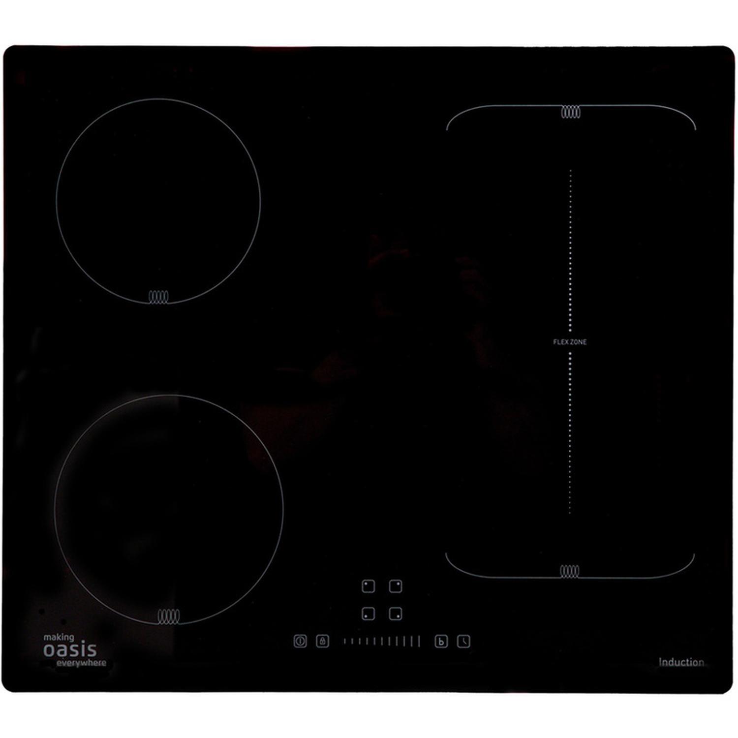 Изображение товара Электрическая индукционная варочная панель Oasis P-IBF 59 см 4 конфорки Черный