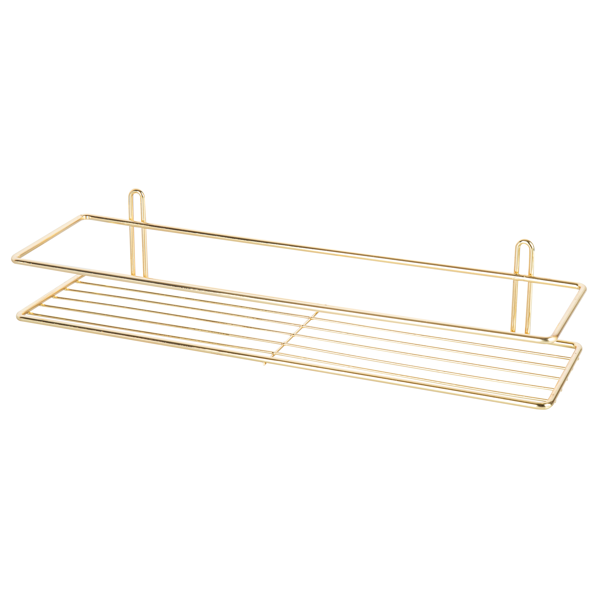 Изображение товара Полка для душа ProfFero С27422 золотая угловая 1 ярус