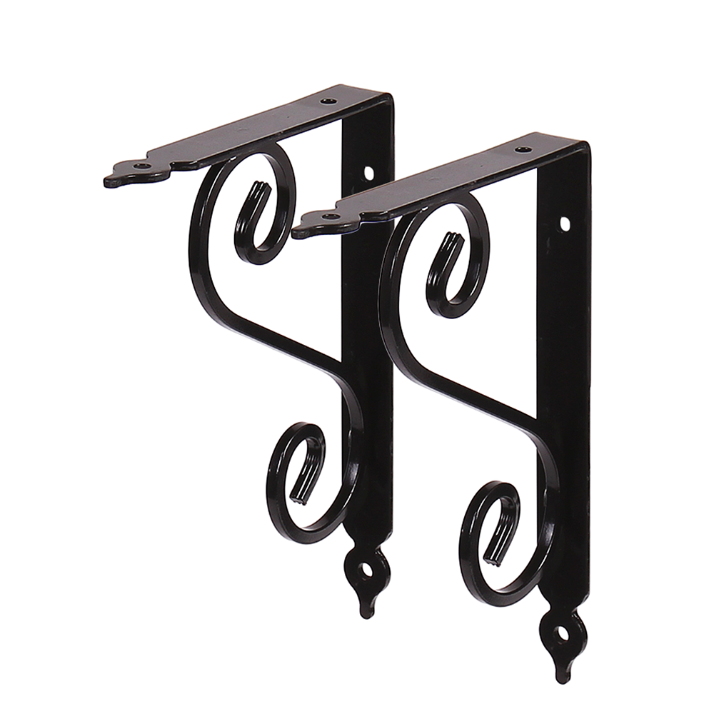 Изображение товара Кронштейн Larvij Мадрид 145x190 мм черный стильное крепление из металл