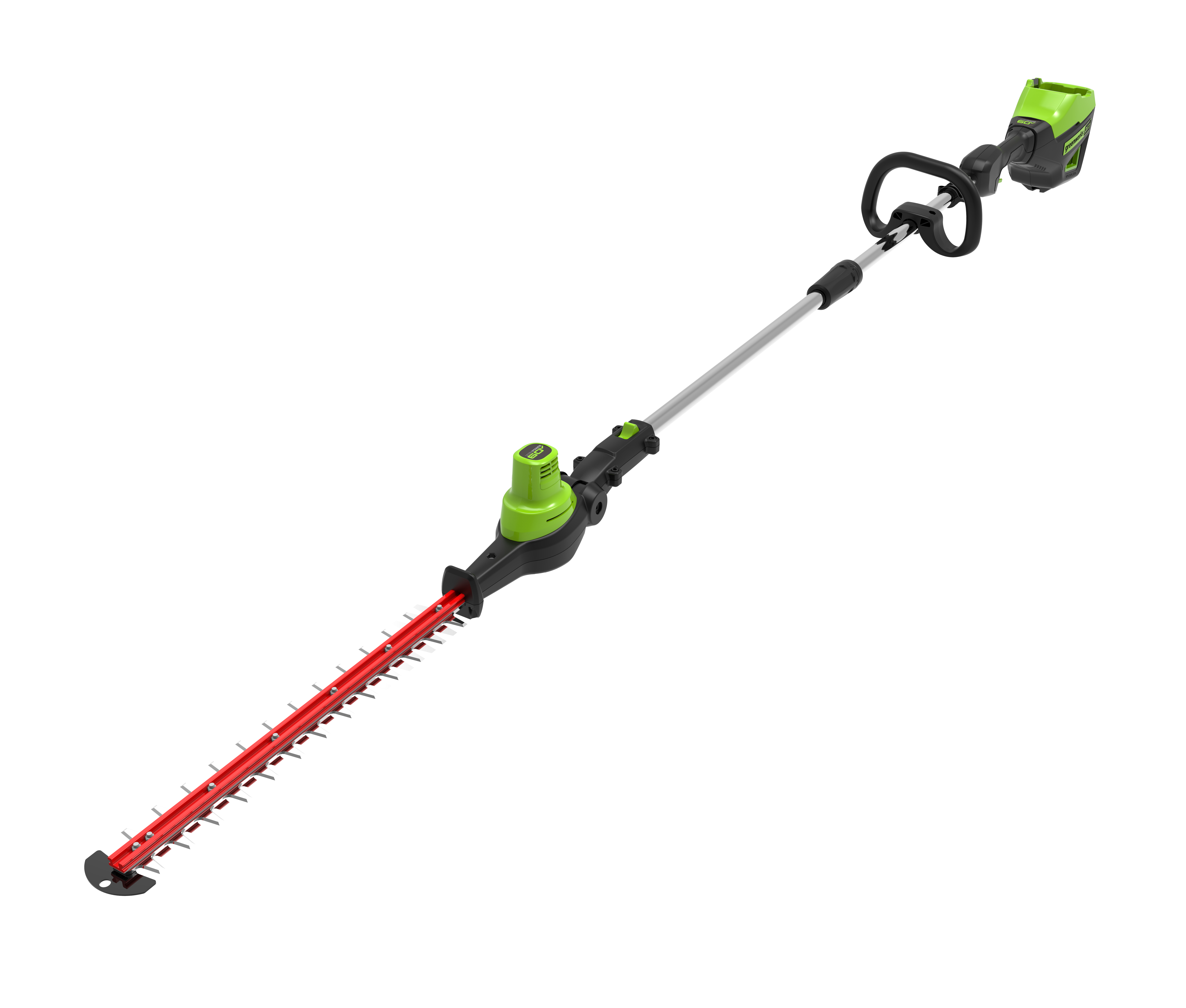 Изображение товара Кусторез аккумуляторный Greenworks 2301107 60 В 51 см, бесщеточный, без АКБ и ЗУ