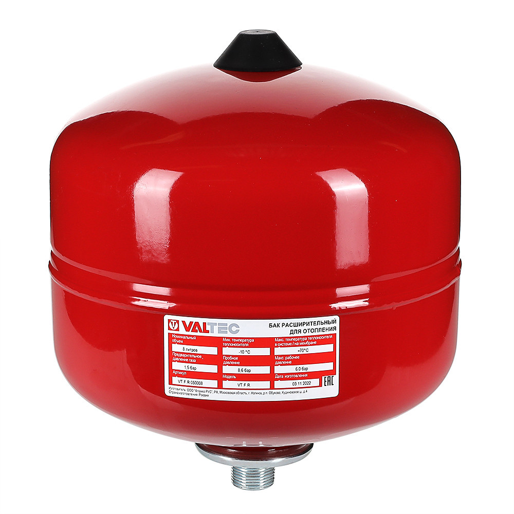 Изображение товара Расширительный бак для отопления 25л 1.5 бар VALTEC VT.F.R.050025