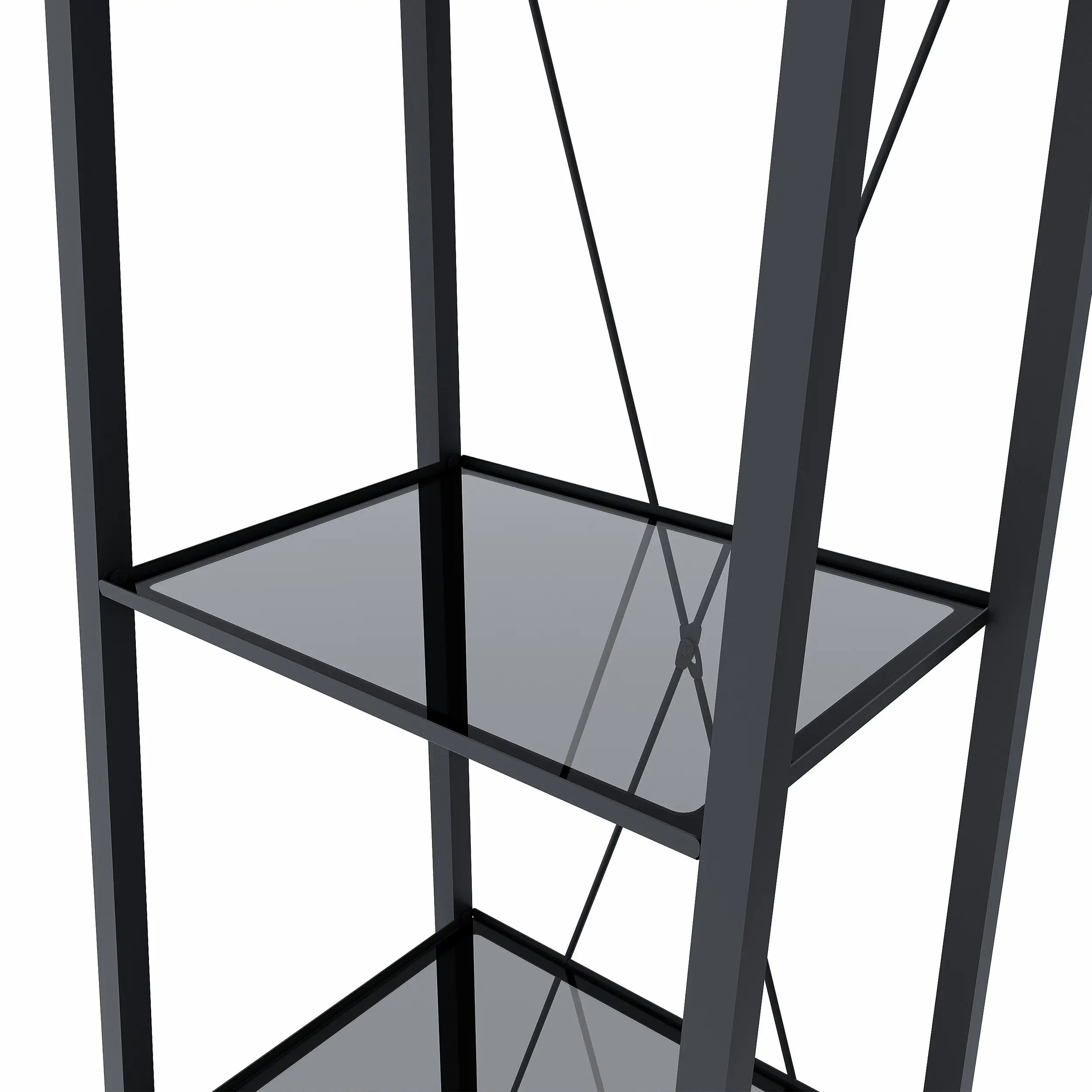 Стеллаж для ванной KONSENSA Бруклин 40x35x170 см цвет черный - 3
