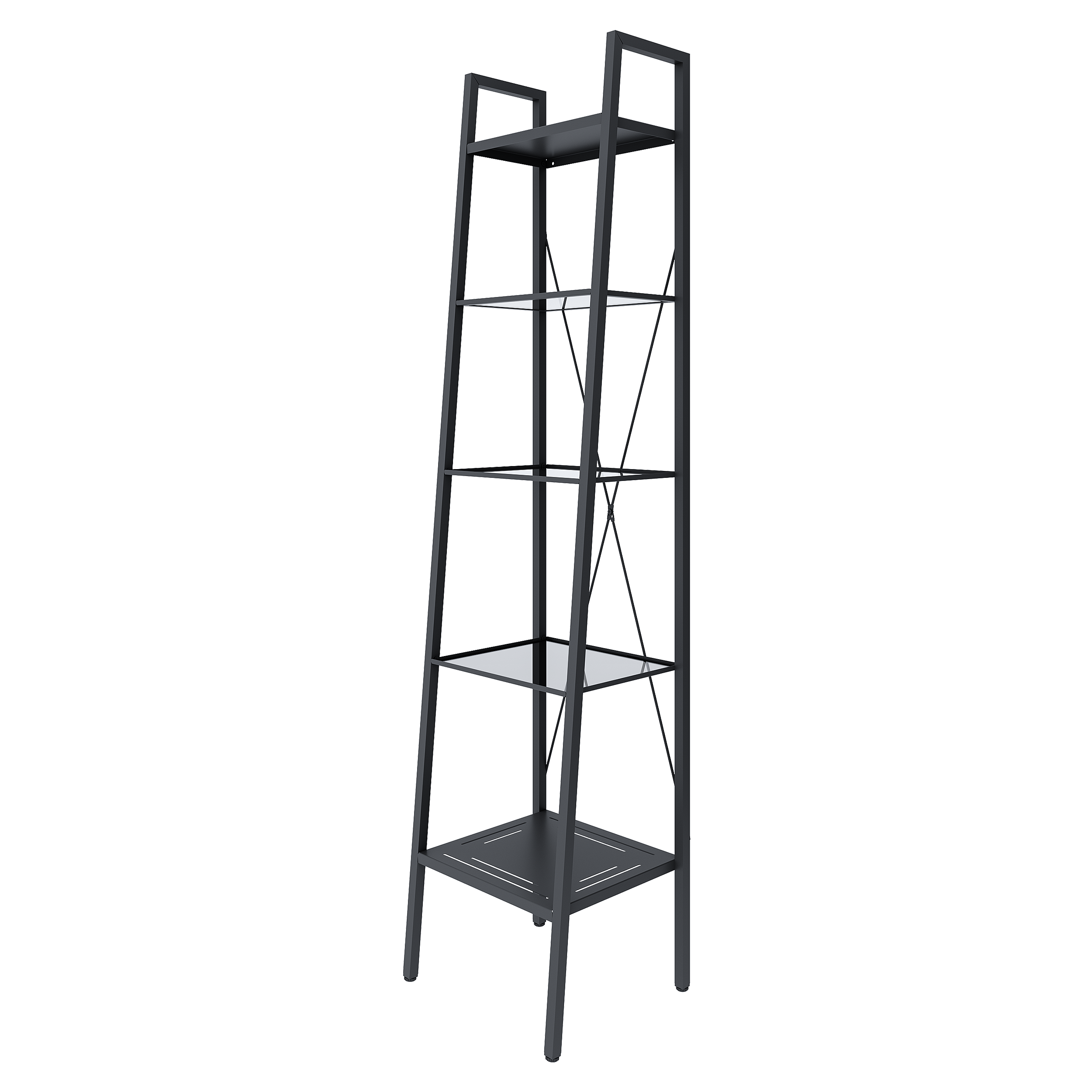 Стеллаж для ванной KONSENSA Бруклин 40x35x170 см цвет черный - 2