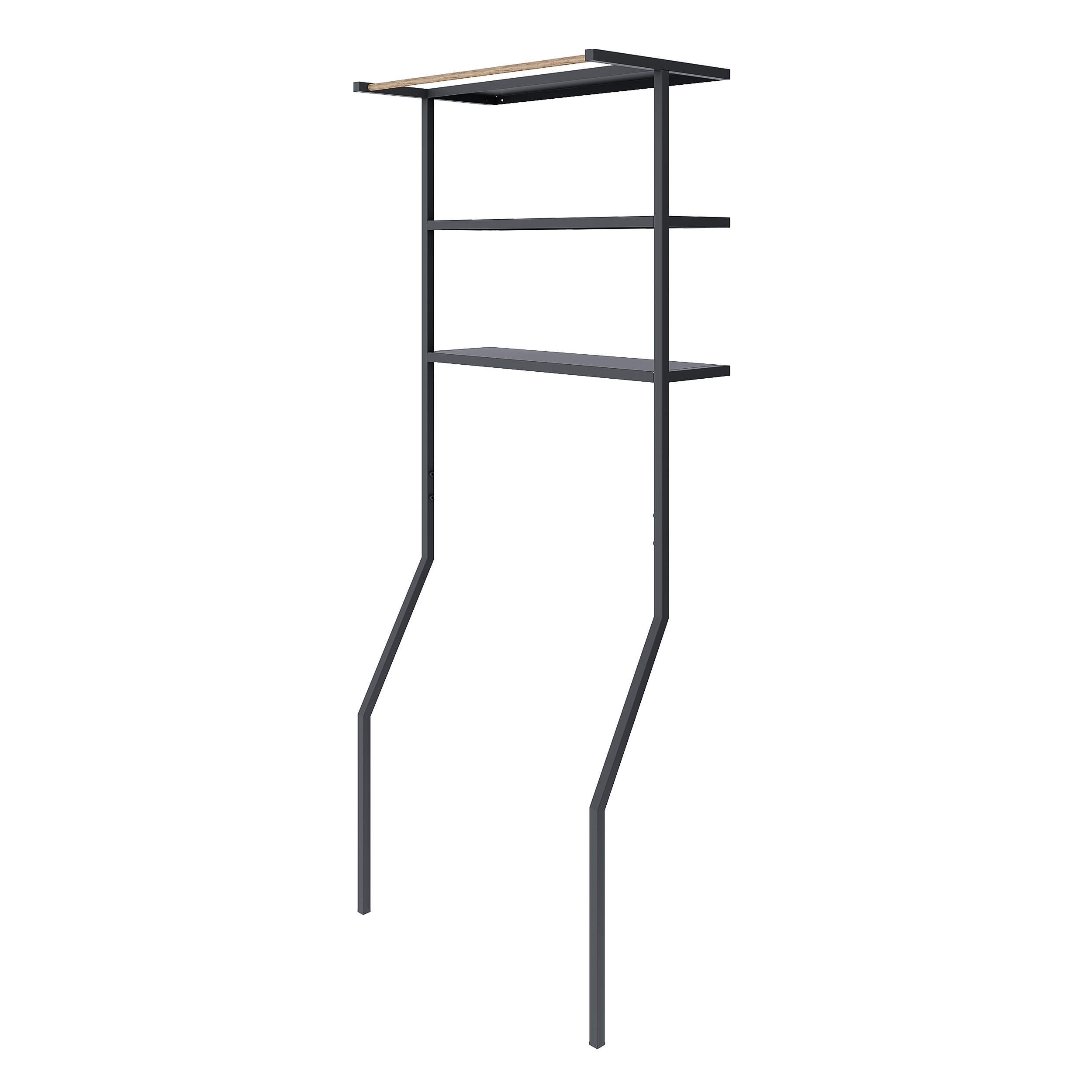 Стеллаж для стиральной машины KONSENSA Бруклин 66x38x171 см цвет черный - 2