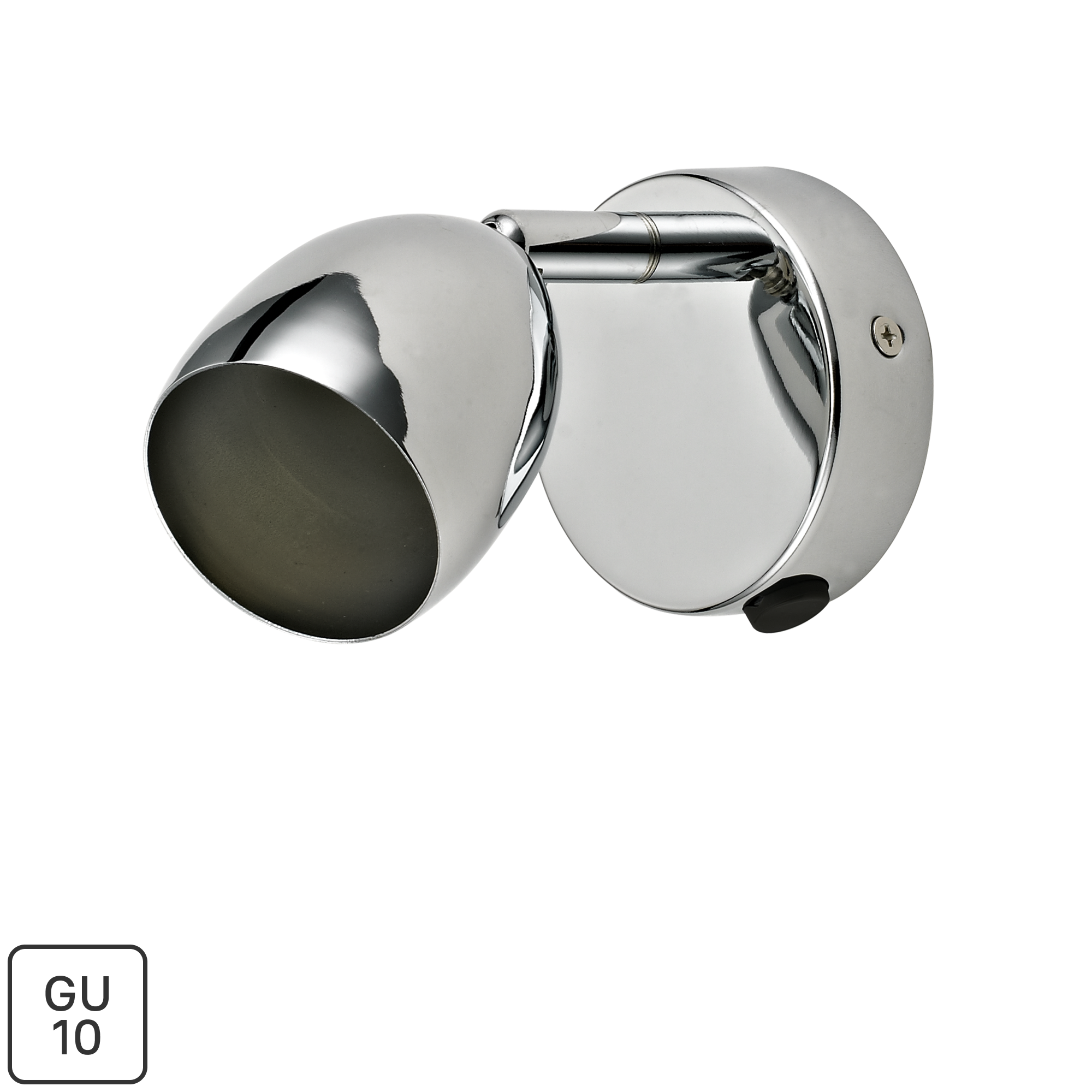 Изображение товара Поворотный светильник спот Inspire Sabi с цоколем GU10 хром 10 см