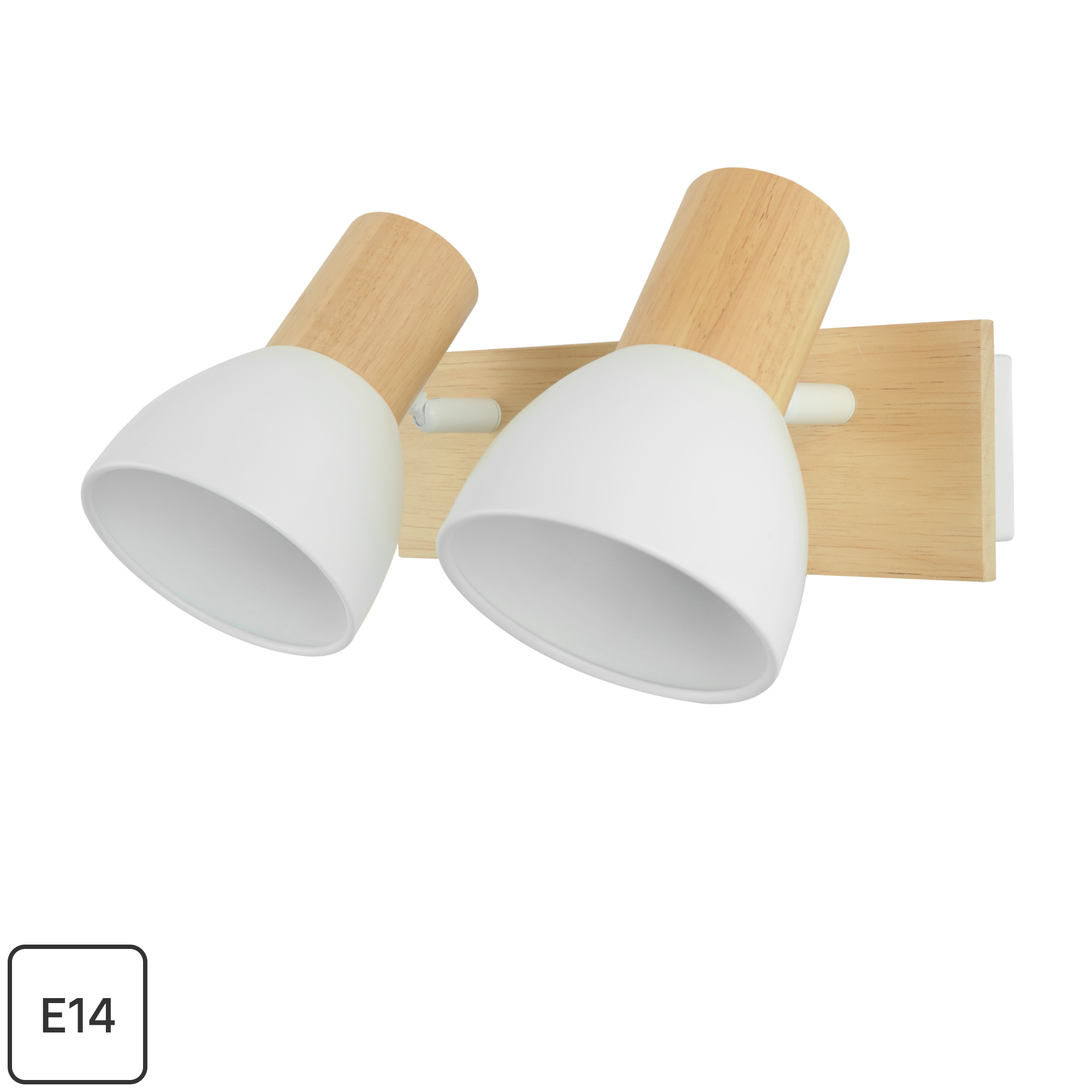 Изображение товара Поворотный спот Inspire Venosa 2 лампы E14 19 см белый