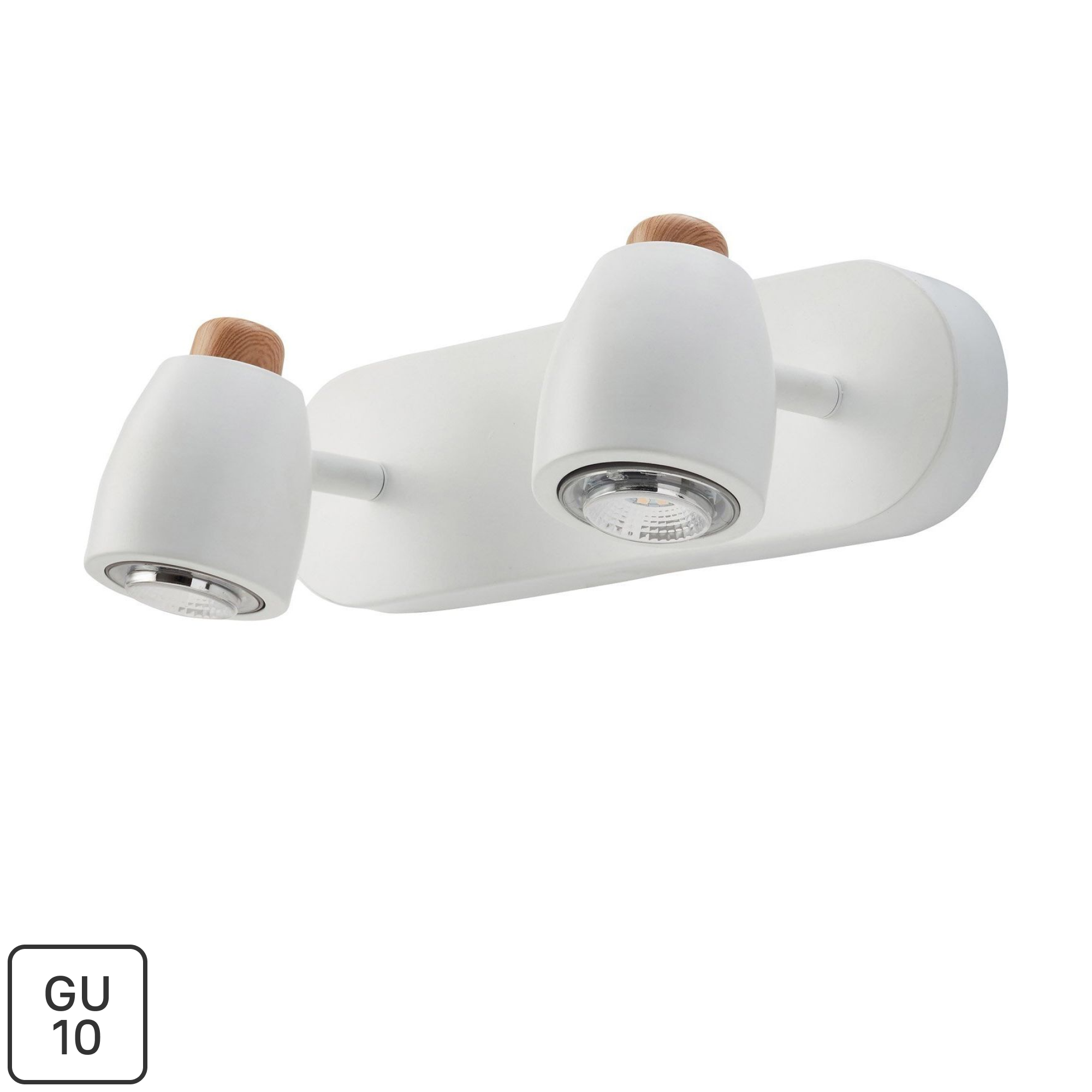 Изображение товара Поворотный спот Inspire Nordic 2 лампы GU10 белый современный дизайн