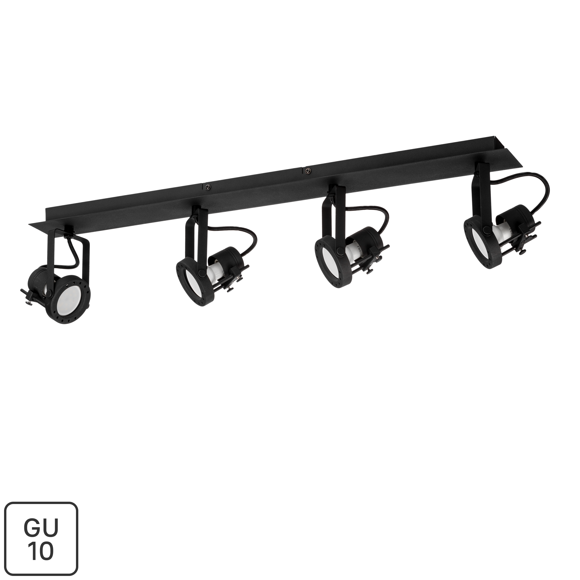 Изображение товара Поворотный светильник спот Inspire Technic 4 лампы GU10 черный алюминий