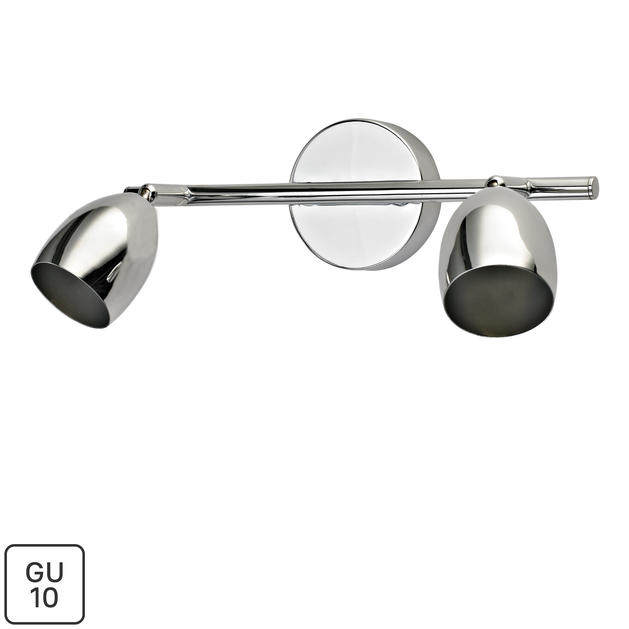 Изображение товара Поворотный светильник спот Inspire Sabi с цоколем GU10 2x42 Вт хром