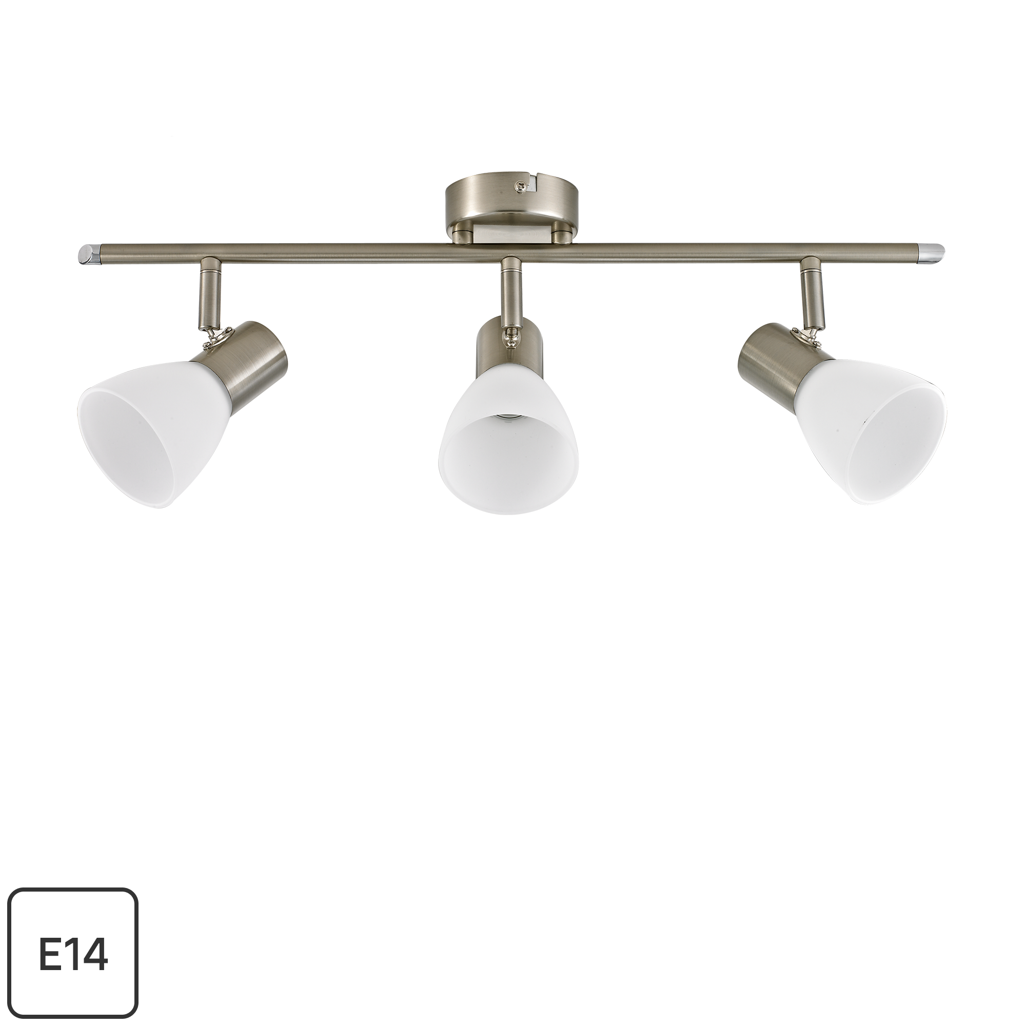 Изображение товара Спот поворотный Inspire City 3 лампы E14 15 м² цвет никель