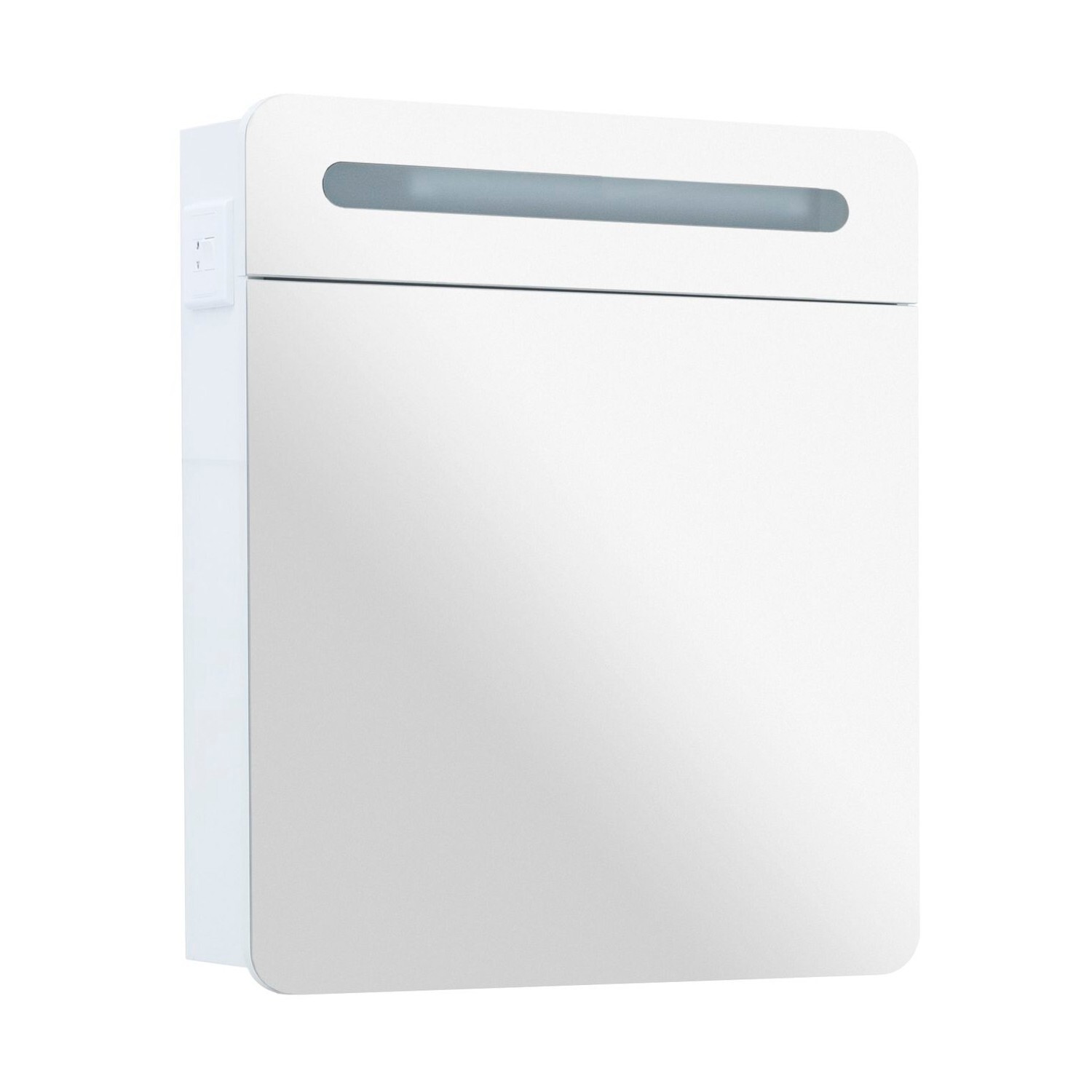 Изображение товара Зеркальный шкаф для ванной Aquanet Лукка 70 с подсветкой и стеклянными полками