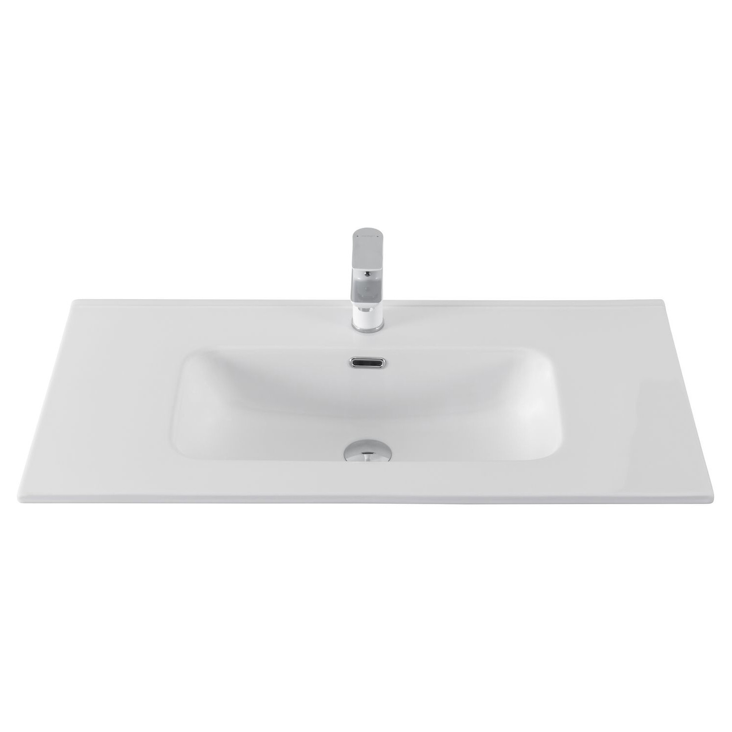 Изображение товара Раковина Aquanet  Flat 90 белая матовая 91см цвет белый