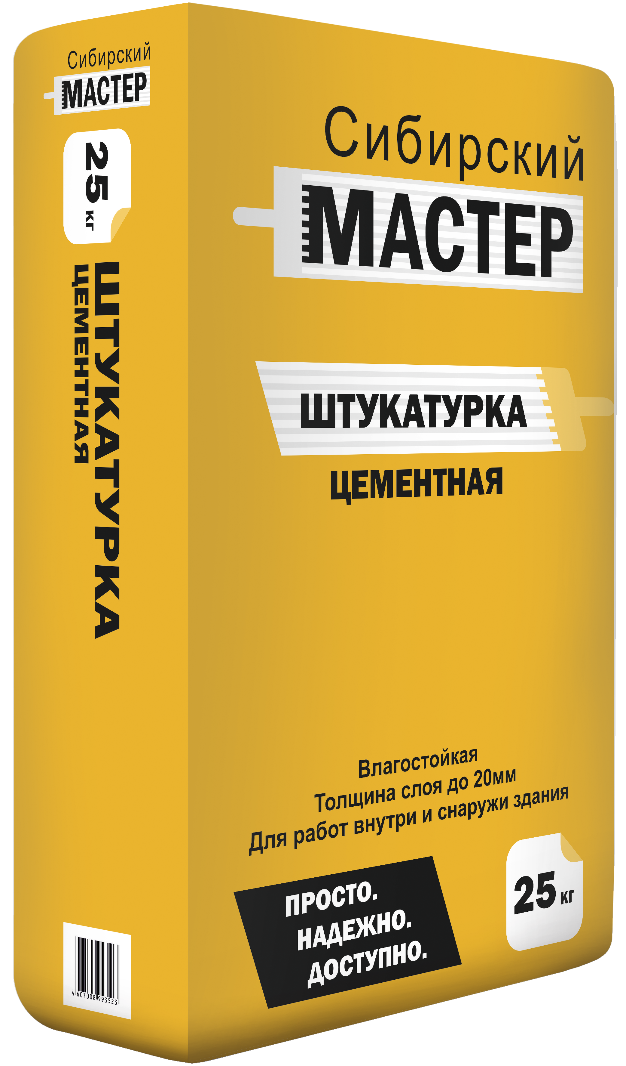 Изображение товара Цементная штукатурка Сибирский Мастер 25 кг для внешних и внутренних работ Изображение товара Цементная штукатурка Сибирский Мастер 25 кг для внешних и внутренних работ