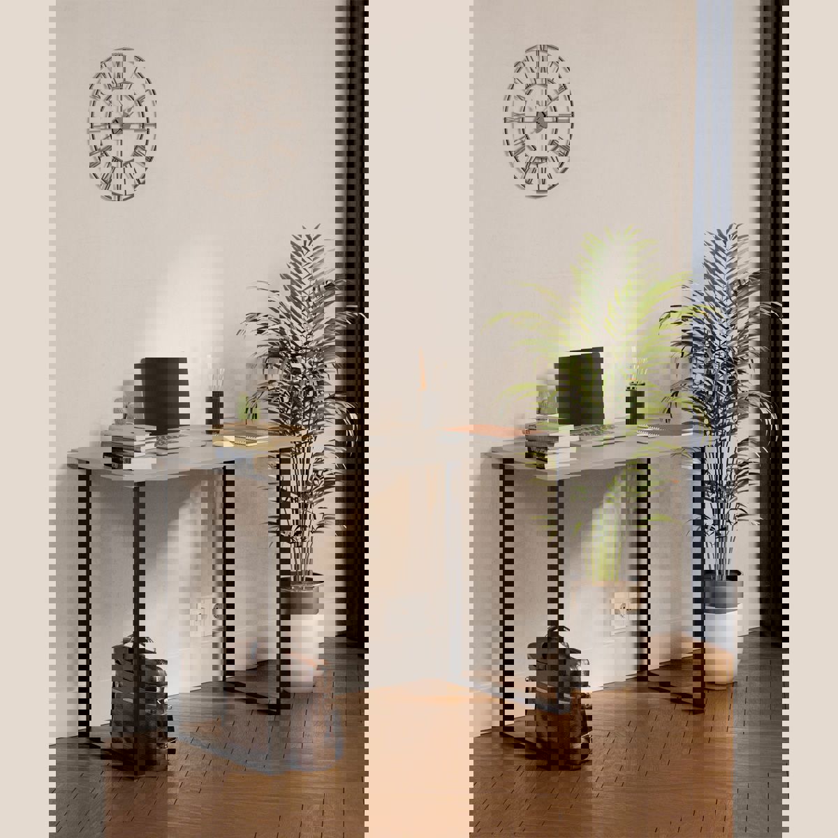 Изображение товара Письменный стол Ммк 110x75x60 см из ЛДСП серый