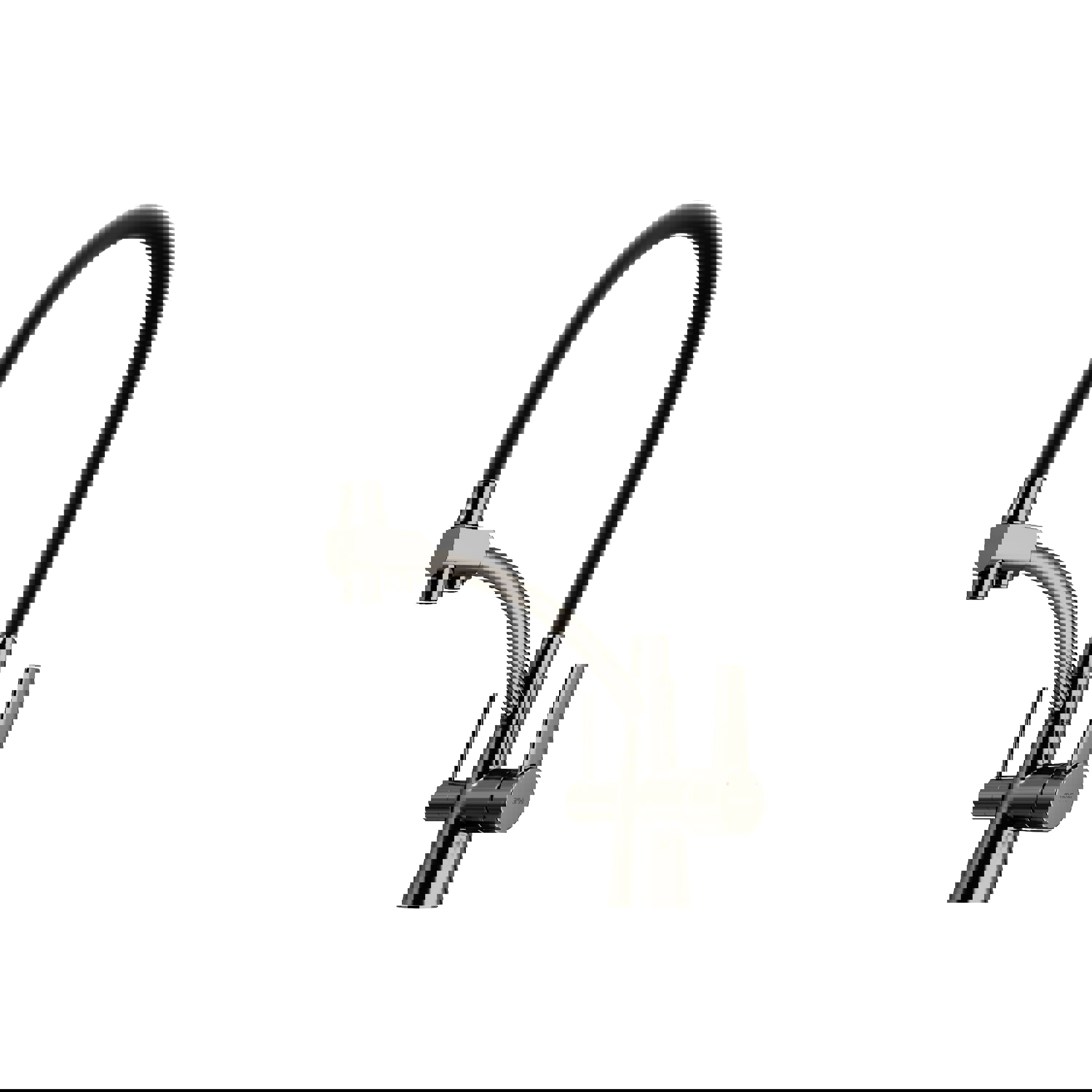 Изображение товара Смеситель для кухни Sancos SC4001GG поворотный 19.5 см черный сталь