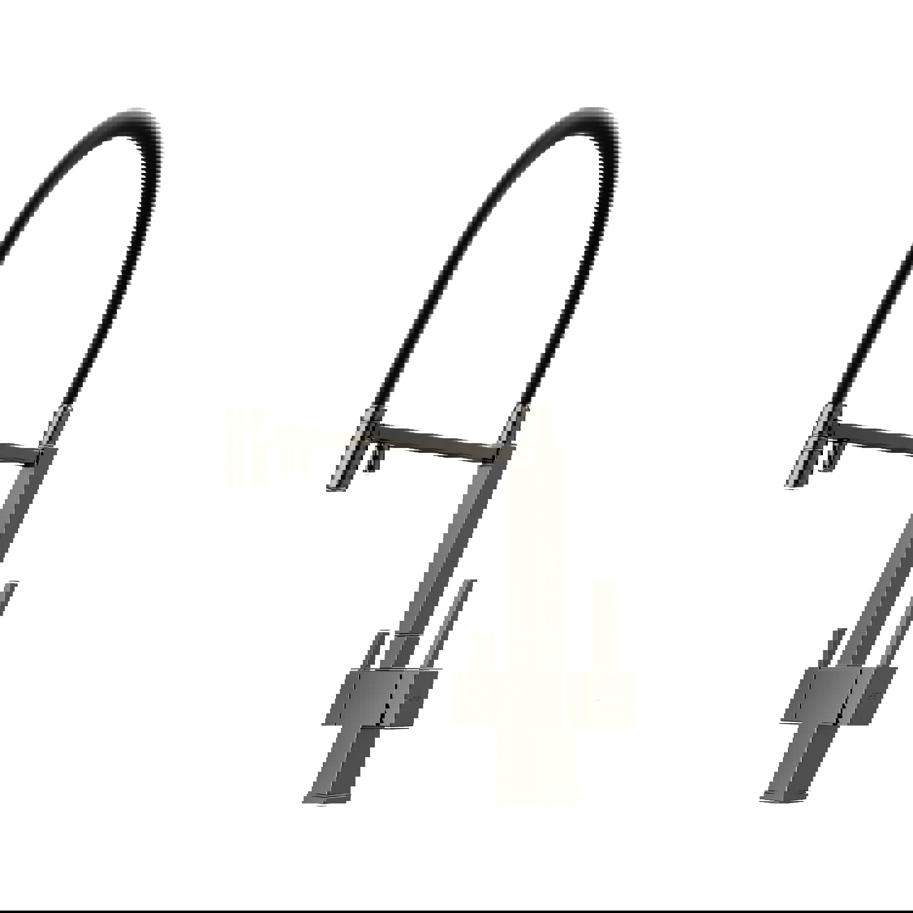 Изображение товара Смеситель для кухни Sancos SC4006GG поворотный излив 21.7 см цвет сталь, черный