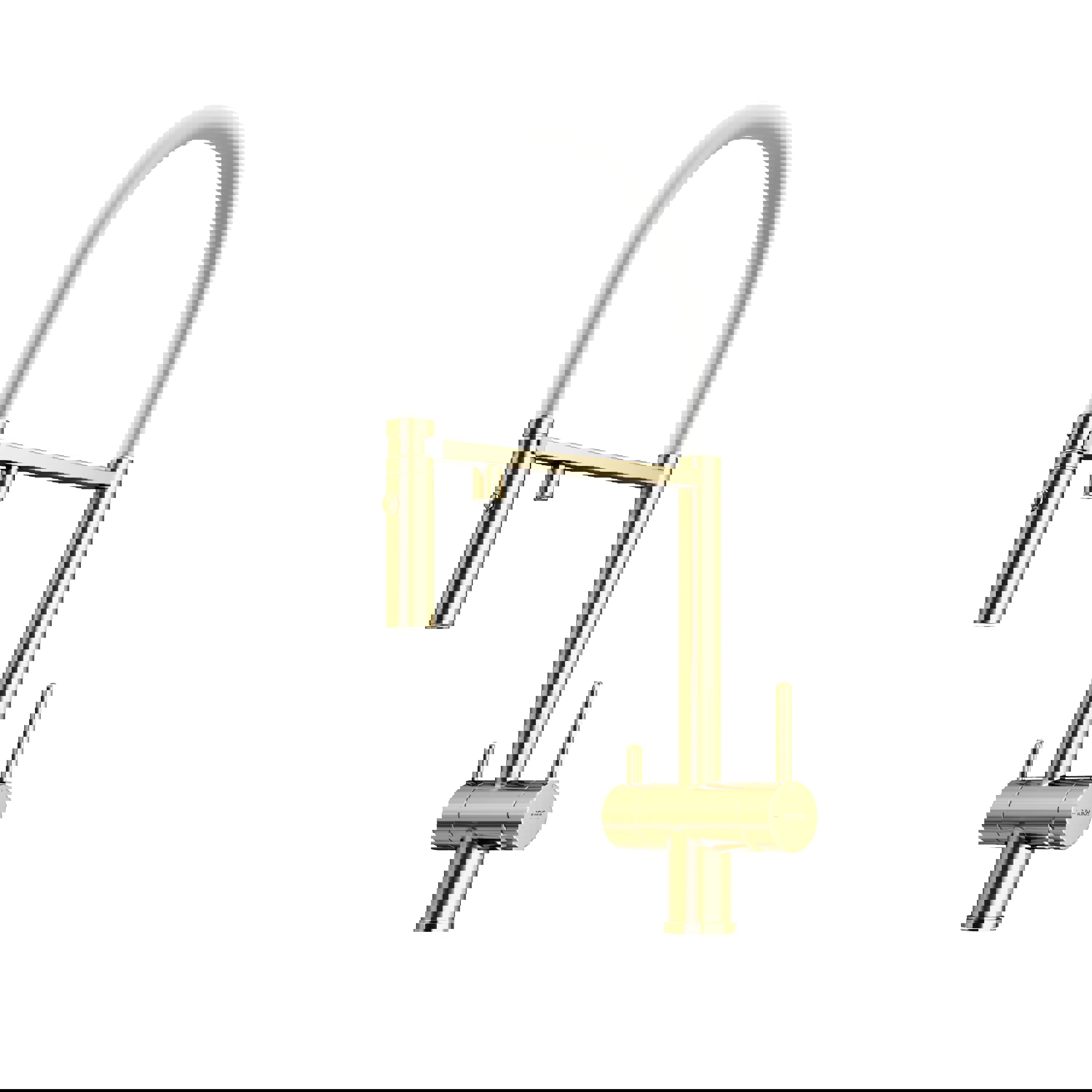 Изображение товара Смеситель для кухни Sancos SC4010BG поворотный излив 17.5 см золото