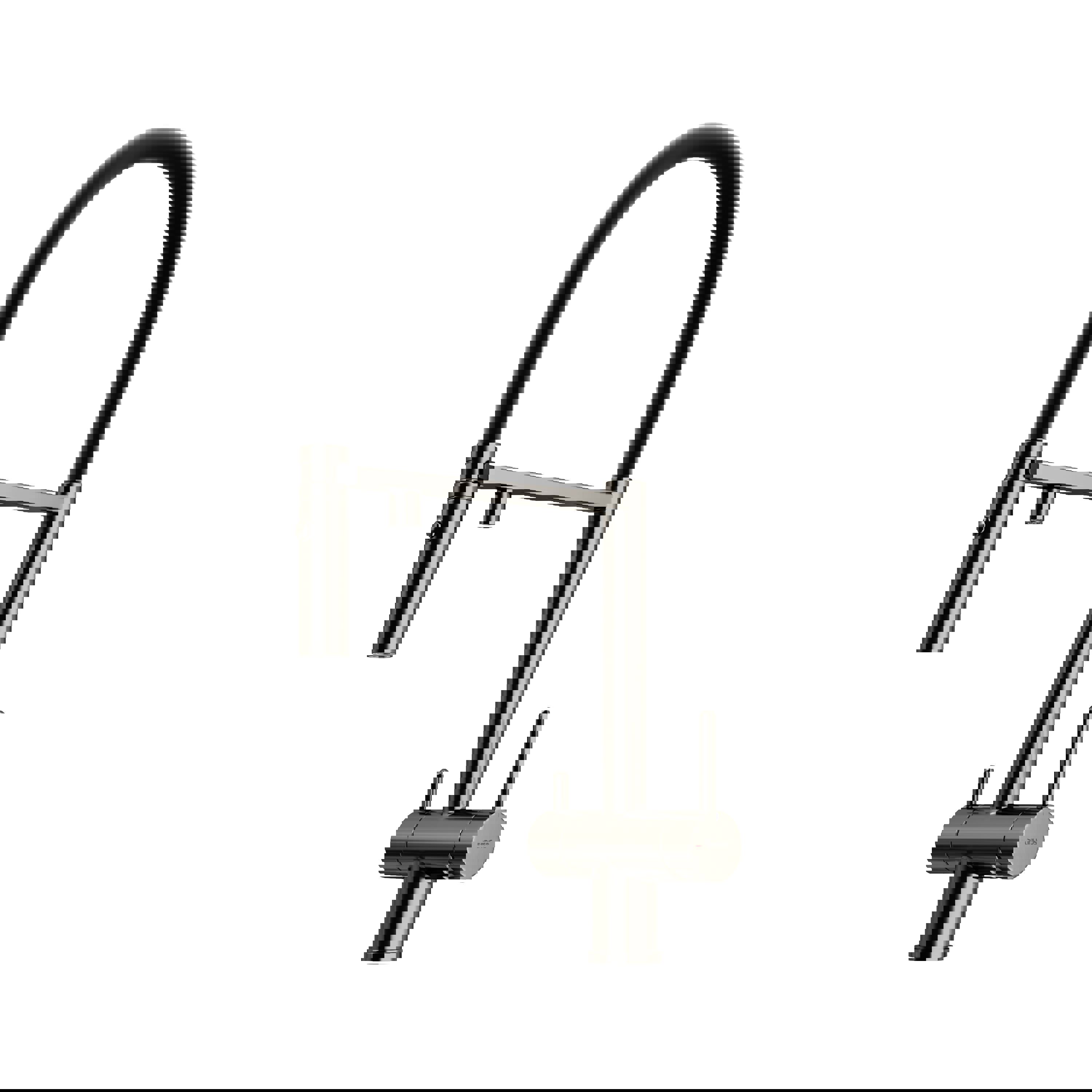 Изображение товара Смеситель кухонный Sancos SC4010GG поворотный 17.5 см черный сталь