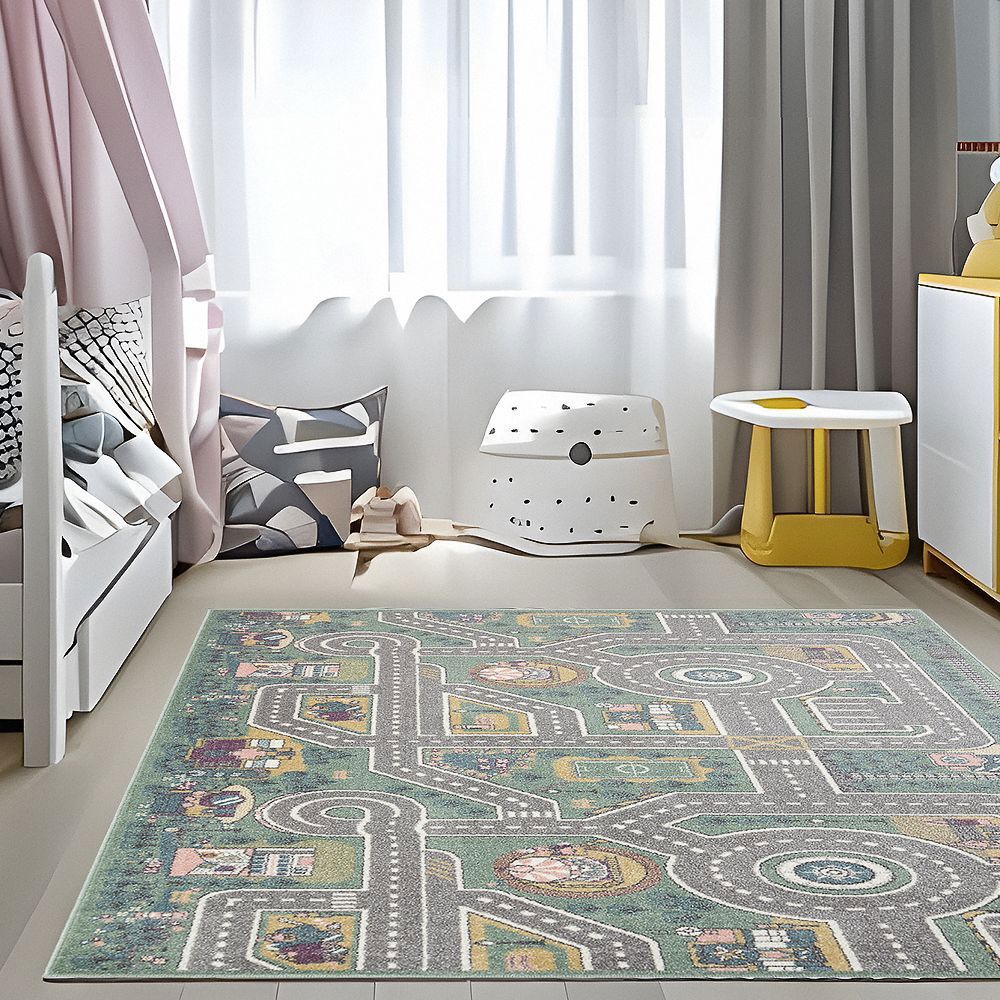 Изображение товара Ковер Призма 100x150 см из полипропилена LM11 зеленый - для домашнего интерьера