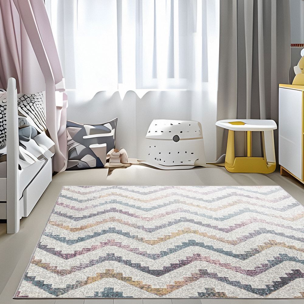 Изображение товара Ковер Призма 100x200 см из полипропилена с геометрическим рисунком LM23