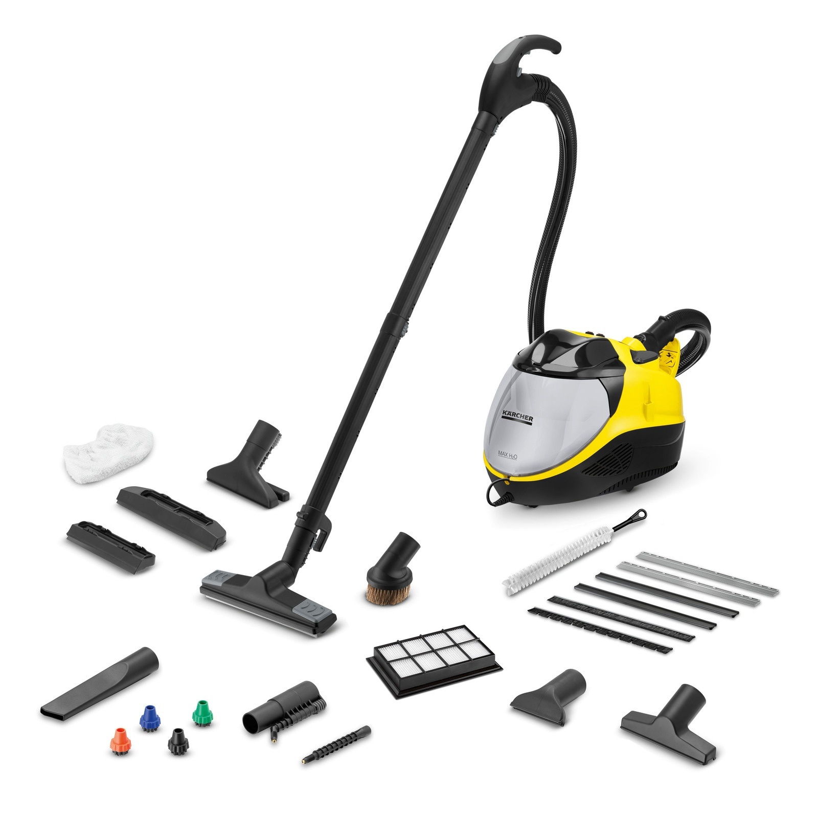 Изображение товара Паропылесос Karcher SV 7 2200 Вт, контейнер для пыли, сбор воды, 6 насадок