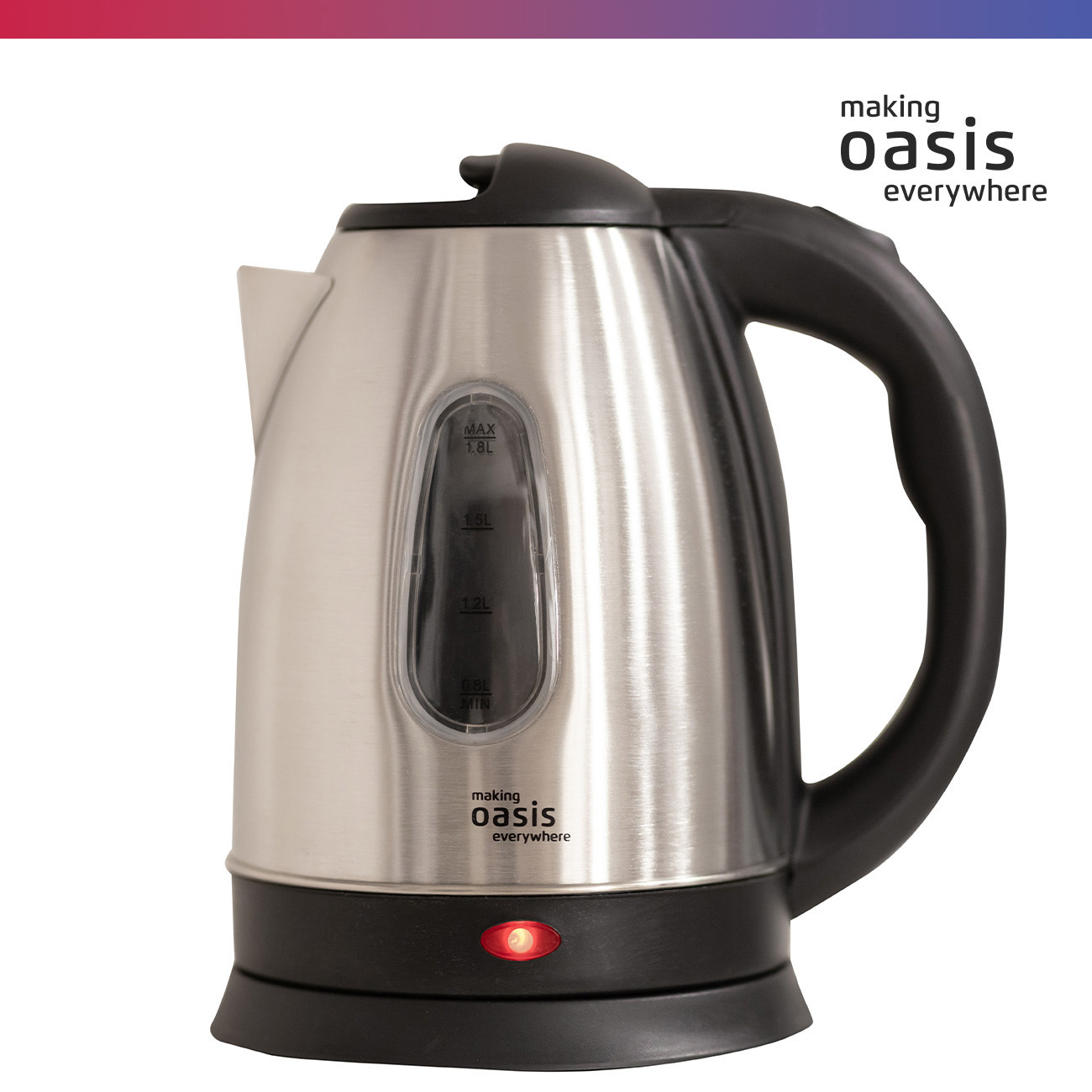 Изображение товара Электрический чайник 1.8 л Making oasis everywhere K-10SWS нержавеющая сталь цвет сталь