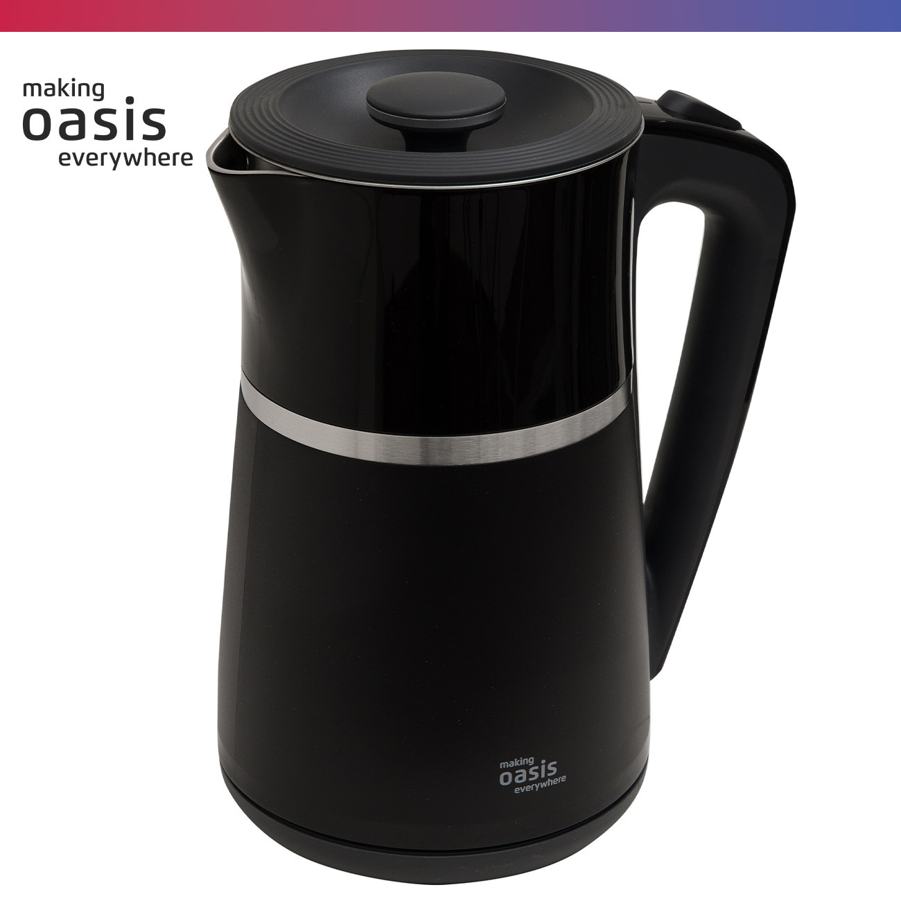 Изображение товара Электрический чайник 1.7 л MAKING OASIS EVERYWHERE K-4SPB нержавеющая сталь черный