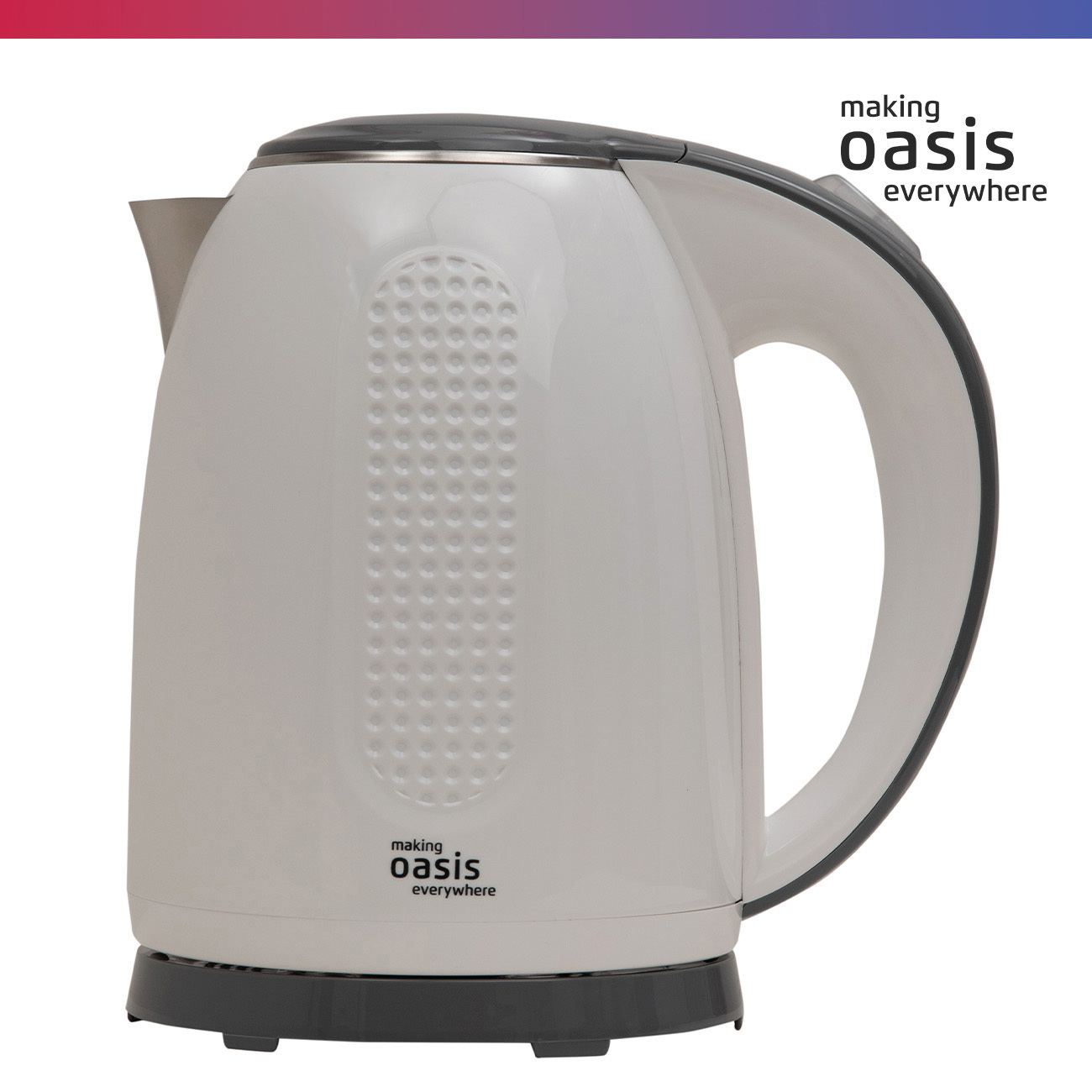 Изображение товара Электрический чайник Making Oasis everywhere K-6SPW 1.7 л белый и серый