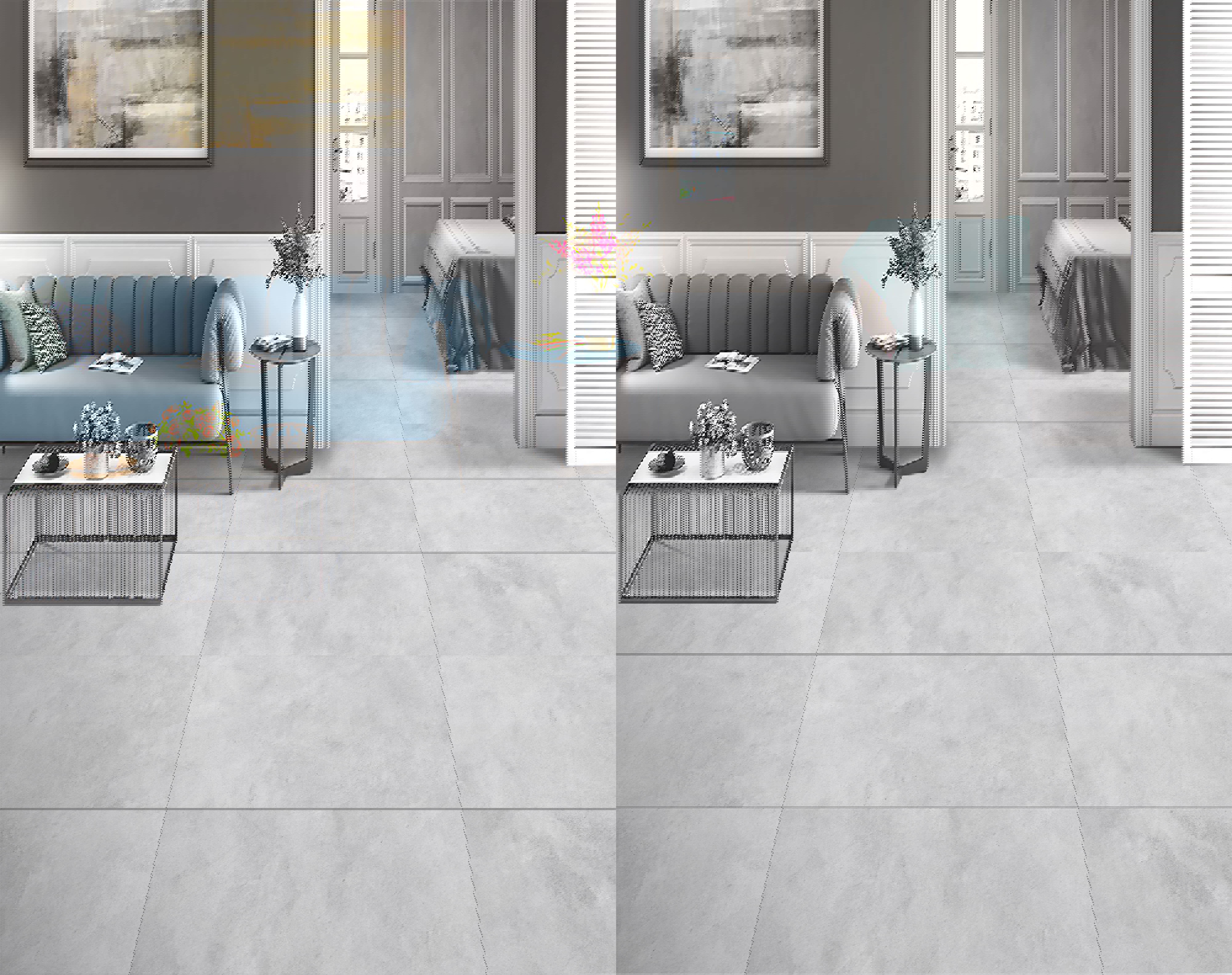 Изображение товара Керамогранит Kerald Cemento Blanco matt 60x120см цвет серый