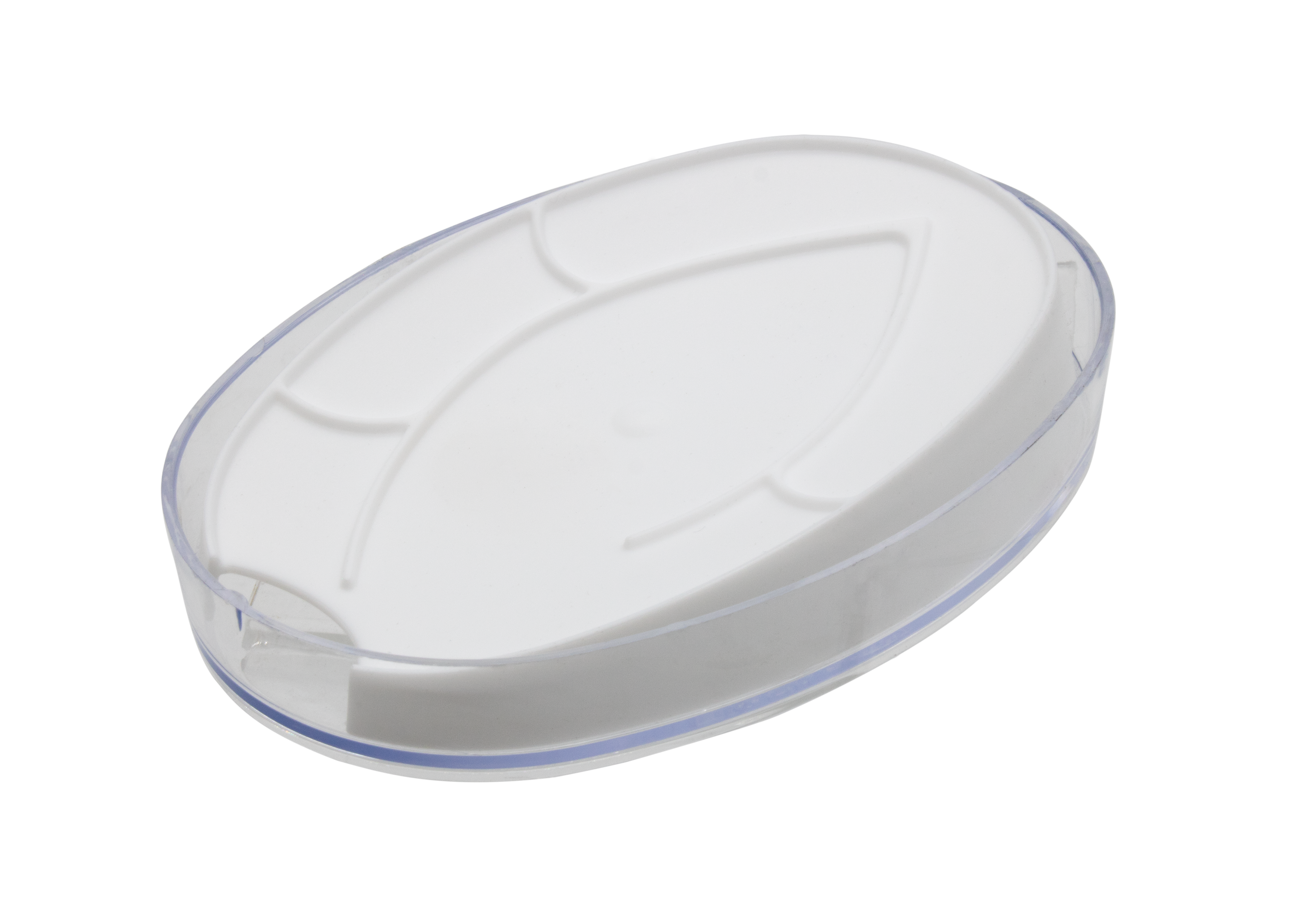 Изображение товара Мыльница Berossi Eco пластик цвет прозрачный/белый