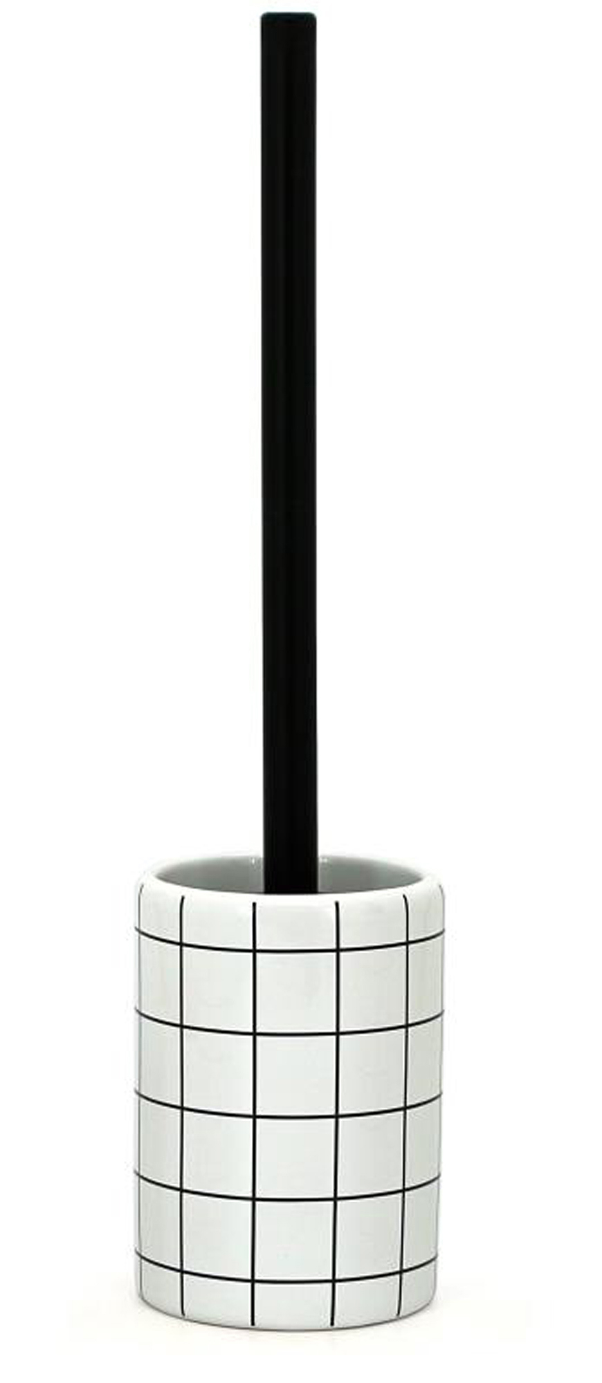 Изображение товара Ёршик для унитаза Vidage La Scuola цвет белый чёрный